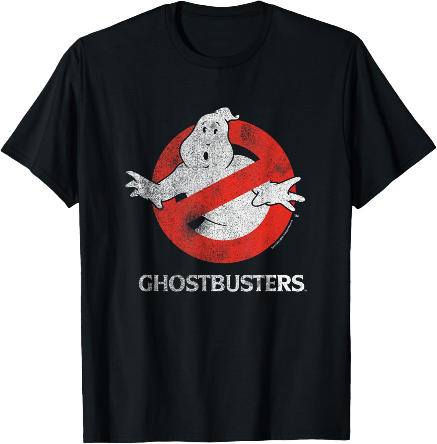 Ghostbusters Vintage Distressed Logo T-Shirt for Retro Movie Fans - 4