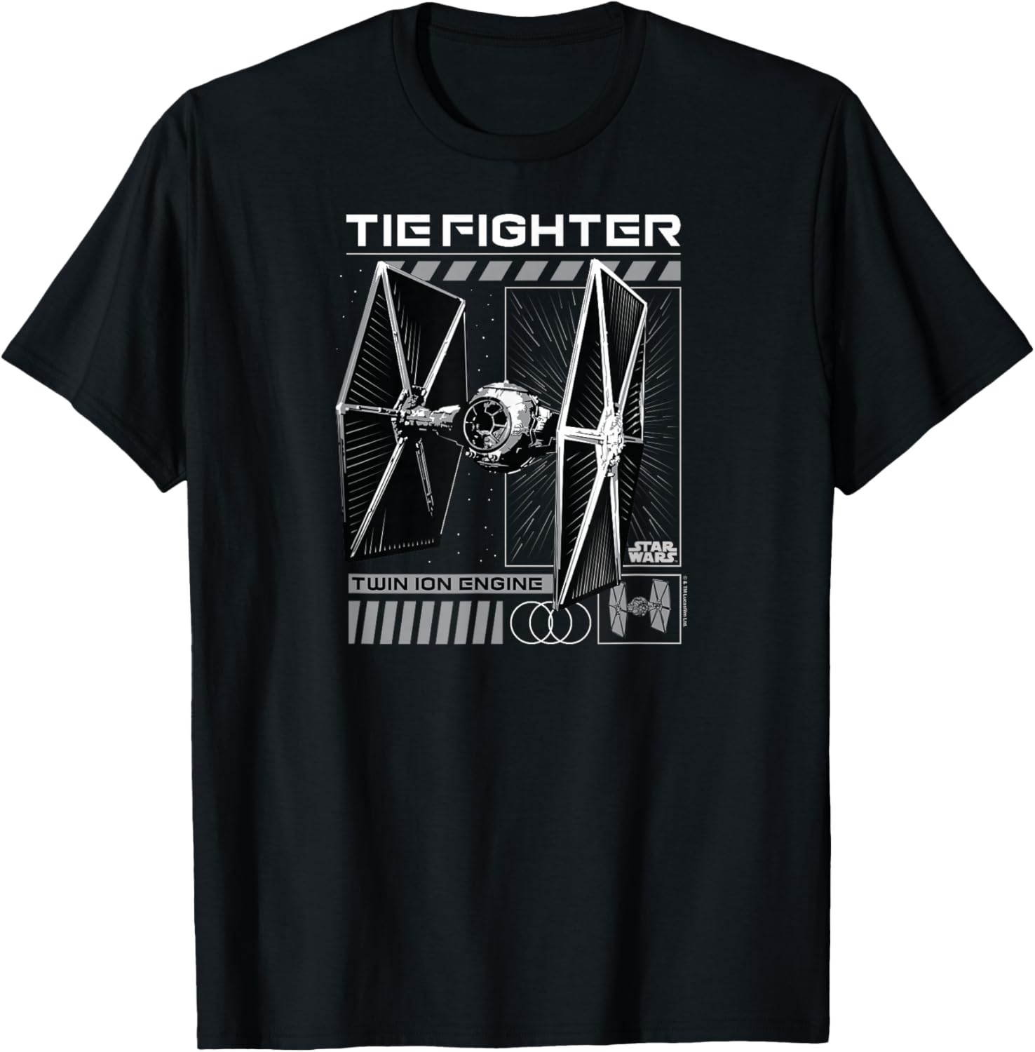 Star Wars Tie Fighter T-Shirt for Fans of the Galactic Empire - 4