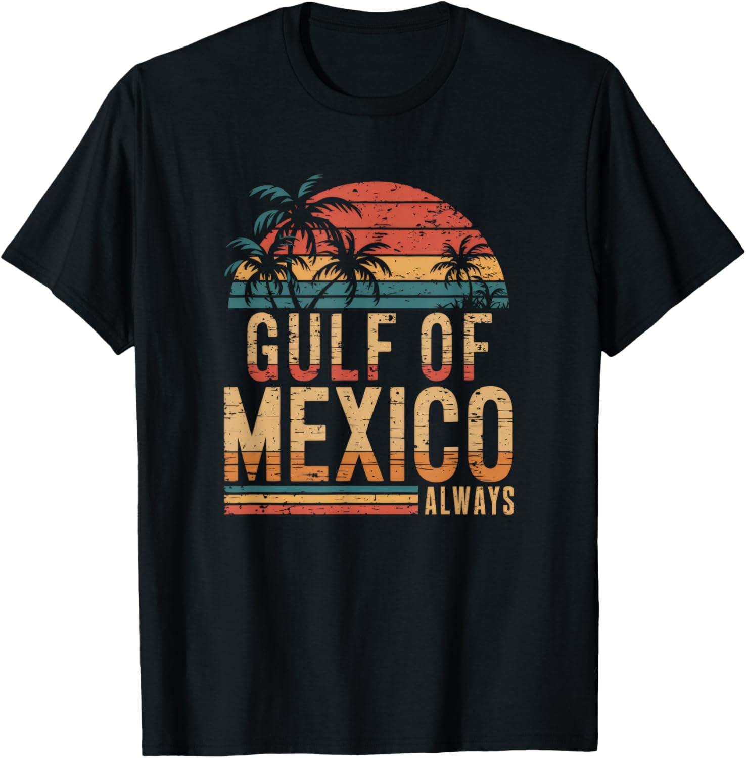Retro Vintage Gulf of Mexico T-Shirt for Casual Comfort and Style - 2