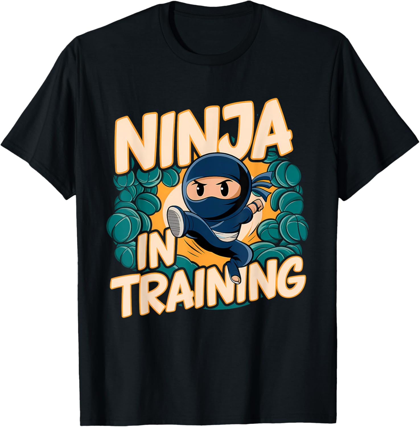 Ninja In Training Kids T-Shirt for Boys and Girls - Fun Warrior Costume Tee - 1