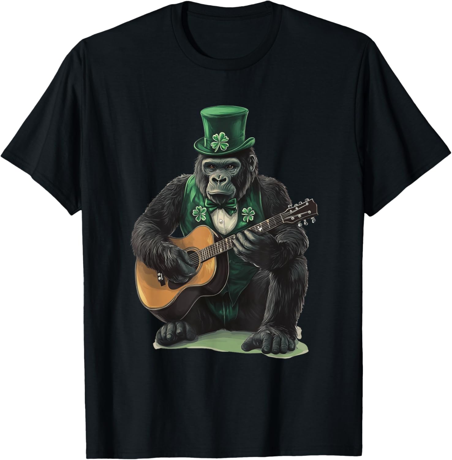 Saint Patrick's Day Gorilla T-Shirt Fun Style for Holiday Celebrations - 7