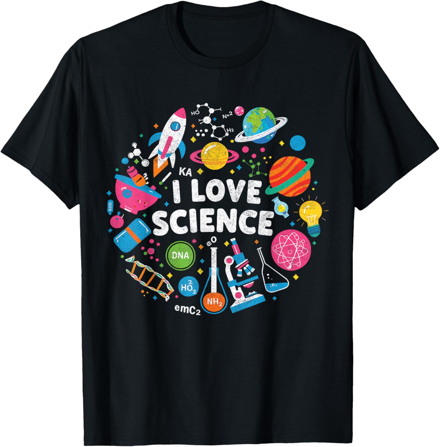 I Love Science T-Shirt for Kids - Perfect Gift for Young Science Lovers - 8