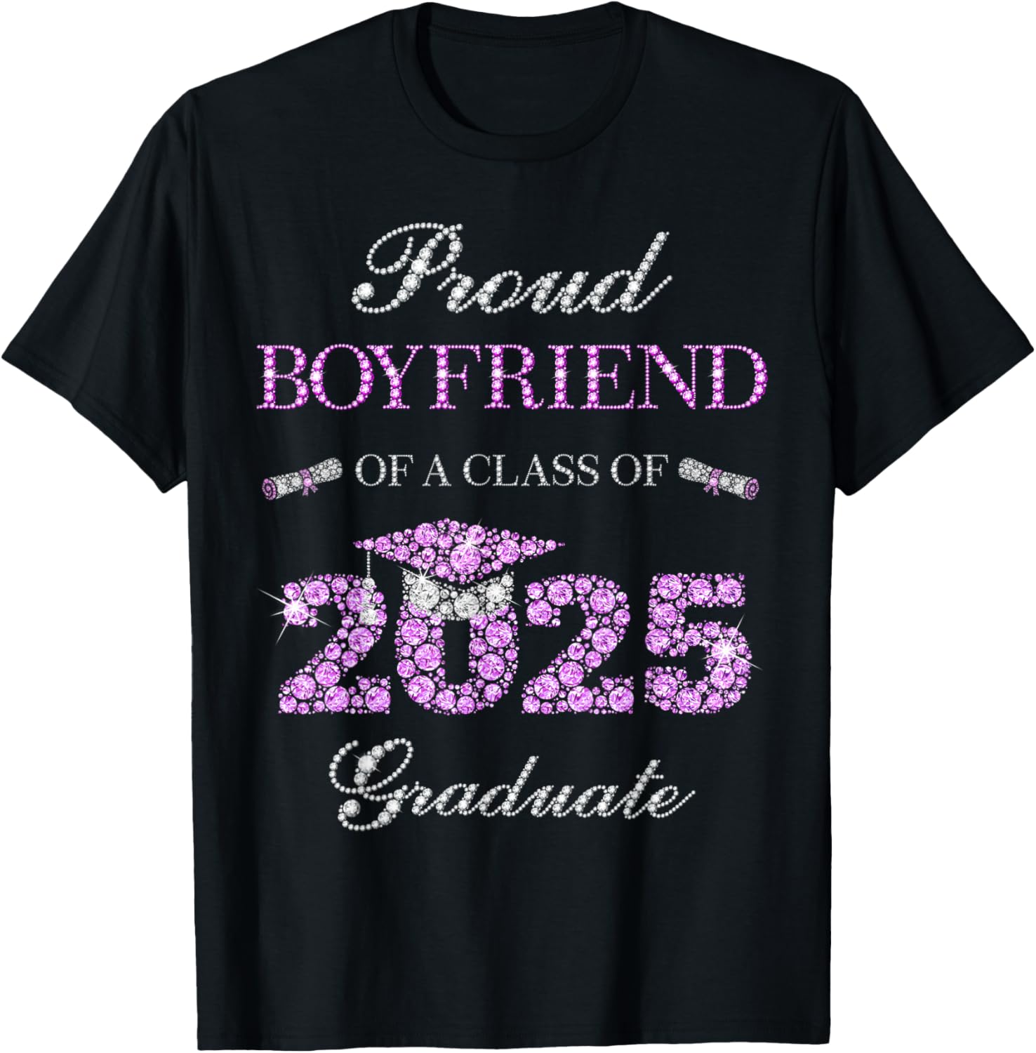 Proud Boyfriend of Class of 2025 Graduate T-Shirt for Celebrating Success - 11