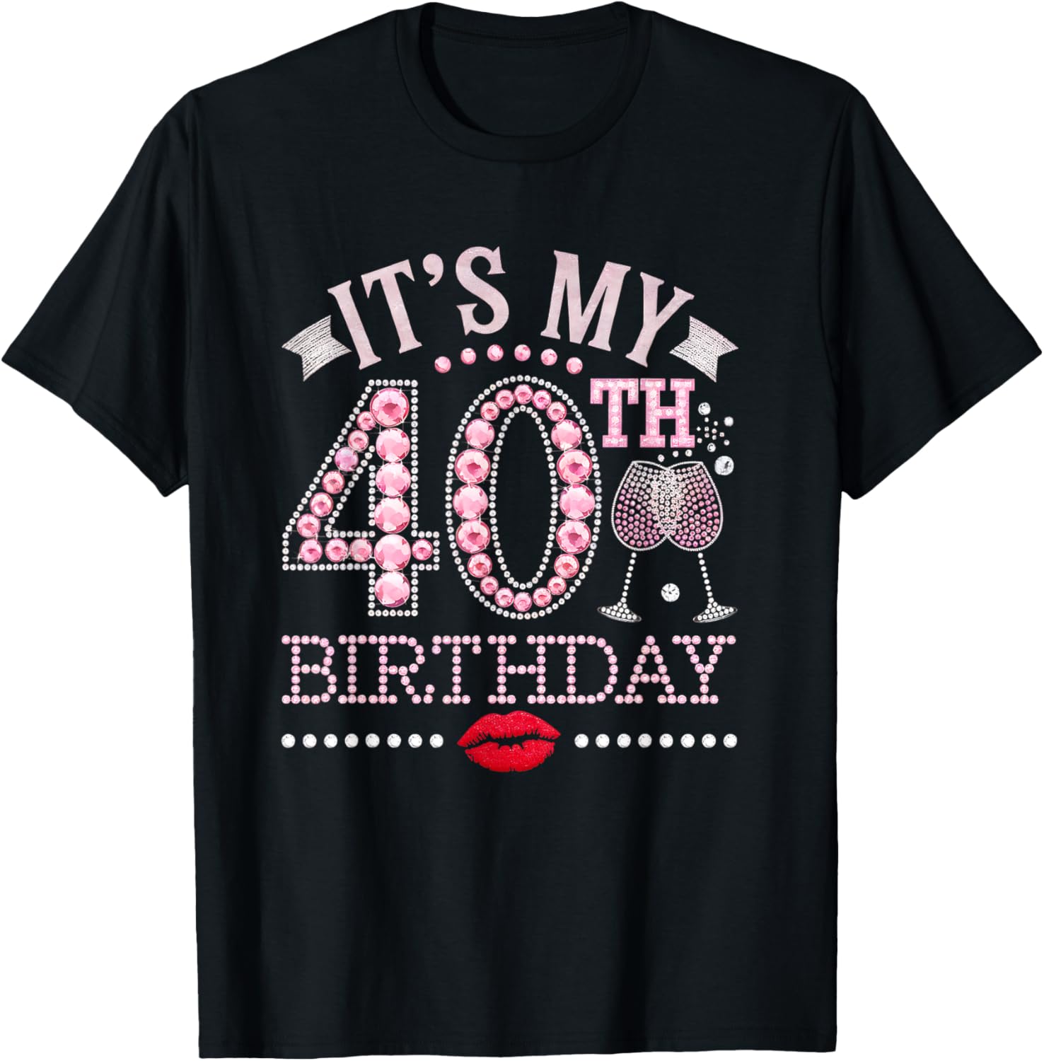 40th Birthday Queen T-Shirt for Women – Fun 40 Year Old Gift Apparel - 1
