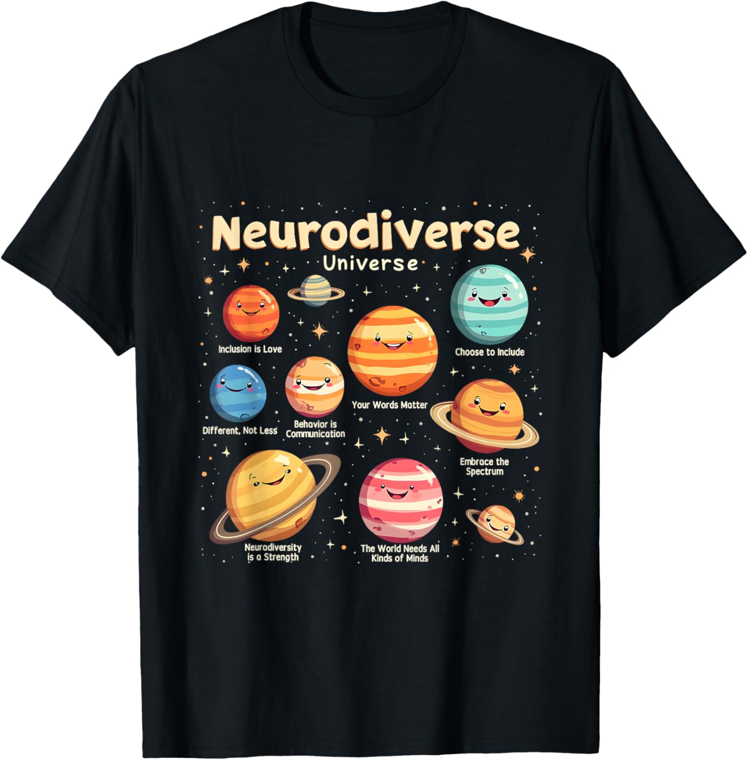 Neurodiverse Universe Autism Awareness T-Shirt - Celebrate Diversity in Style - 18