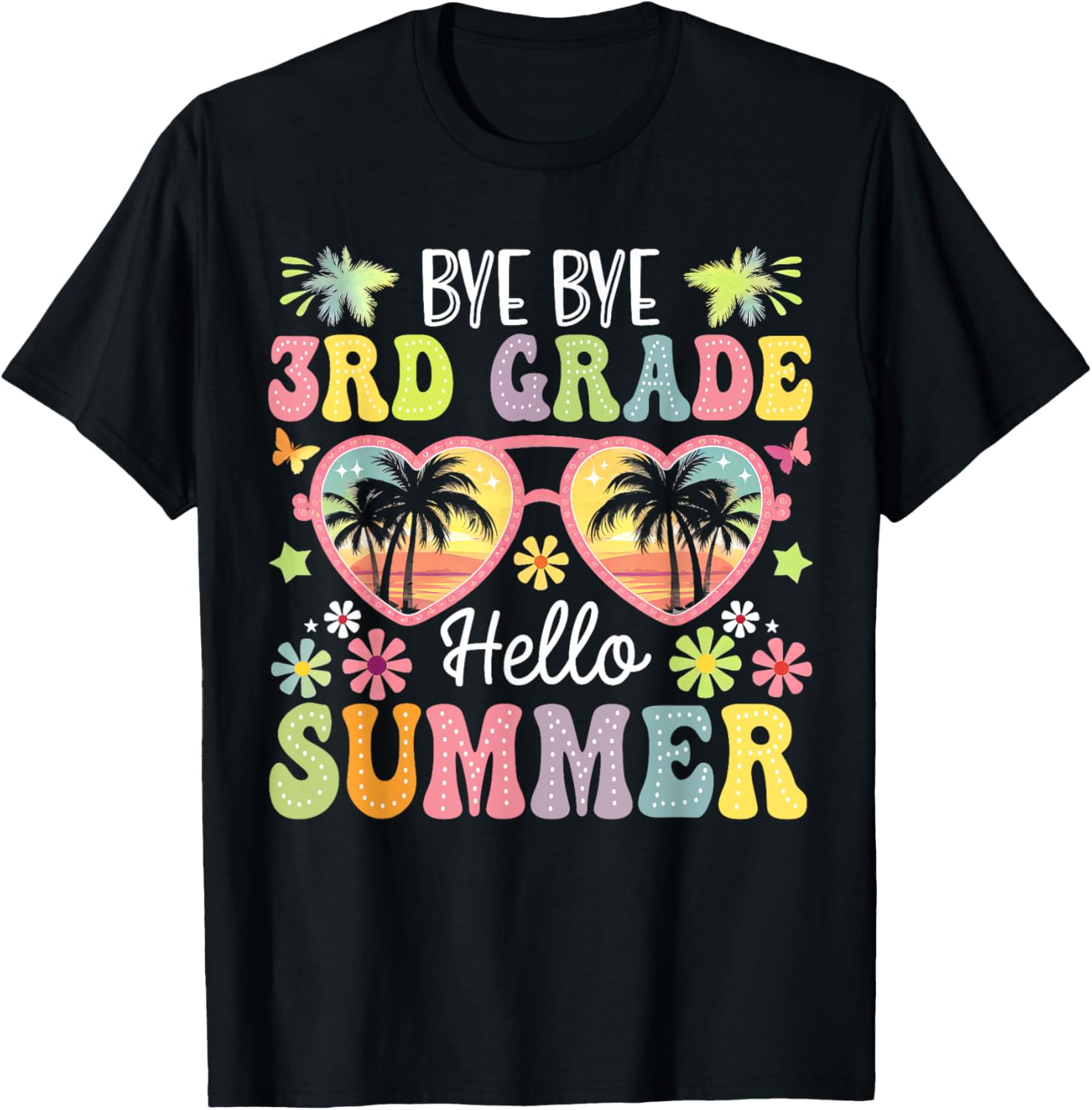 Goodbye 3rd Grade Hello Summer Kids T-Shirt for Boys Last Day of School - 5