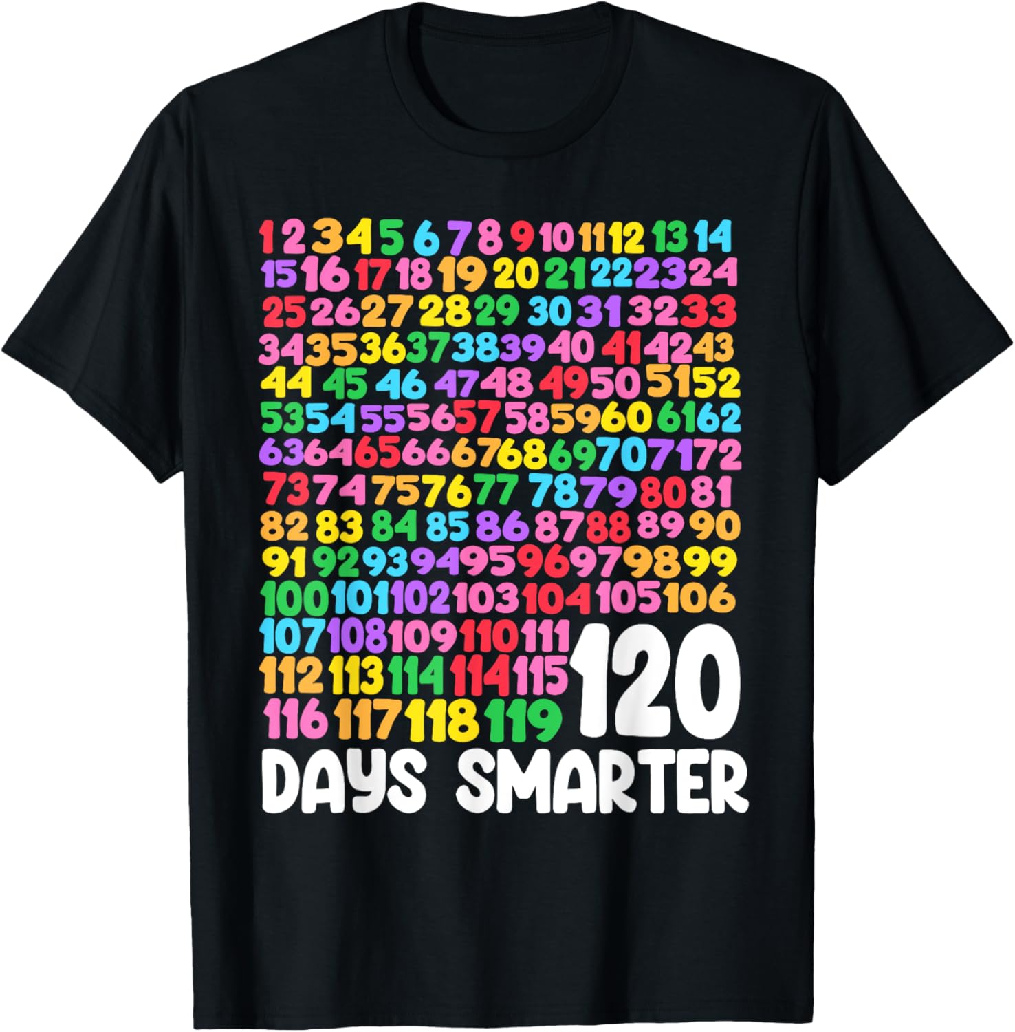 120 Days Smarter School Math T-Shirt Perfect for Students and Teachers - 1