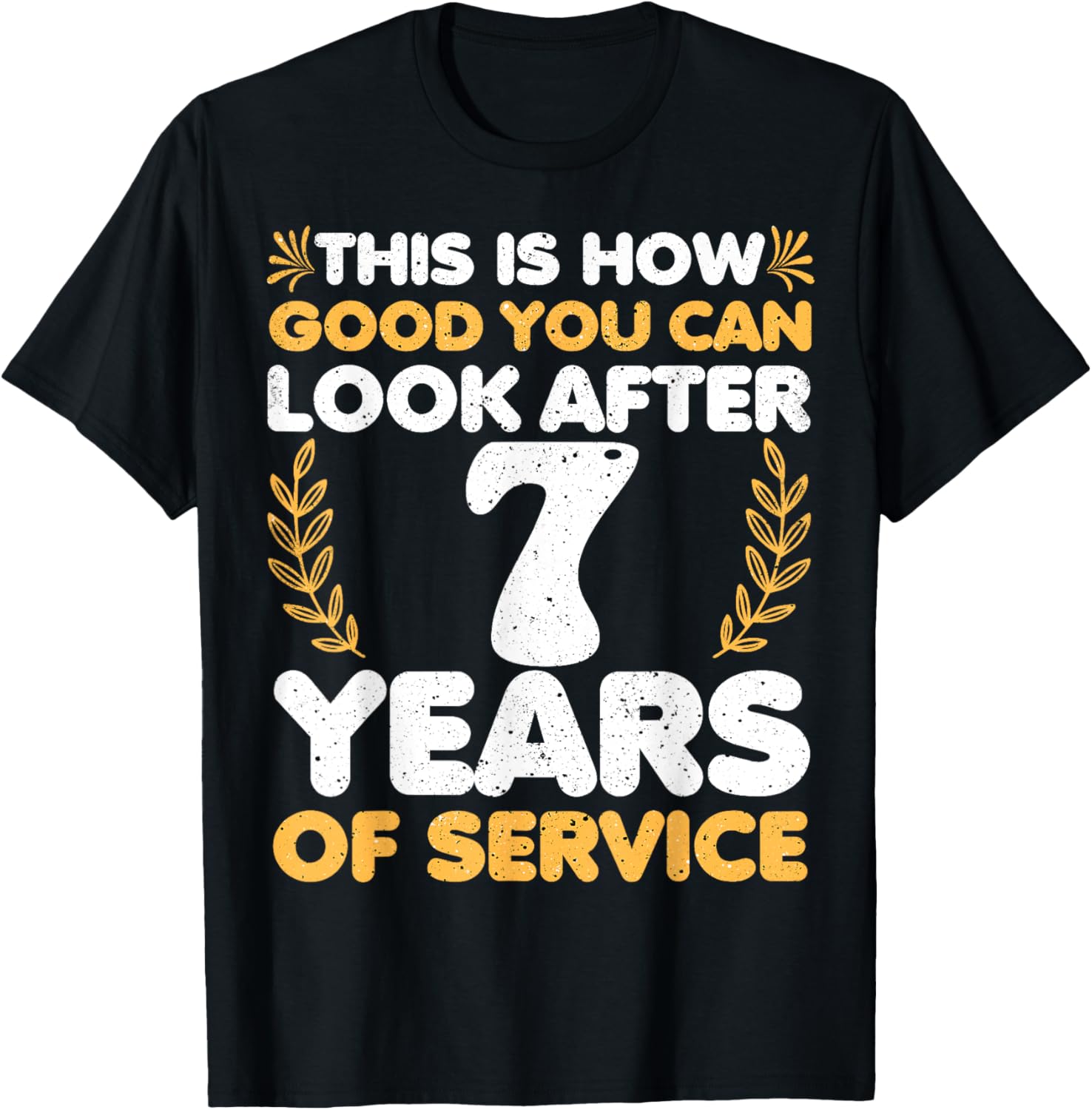 7 Year Work Anniversary T-Shirt for Men and Women - Celebrate in Style - 8
