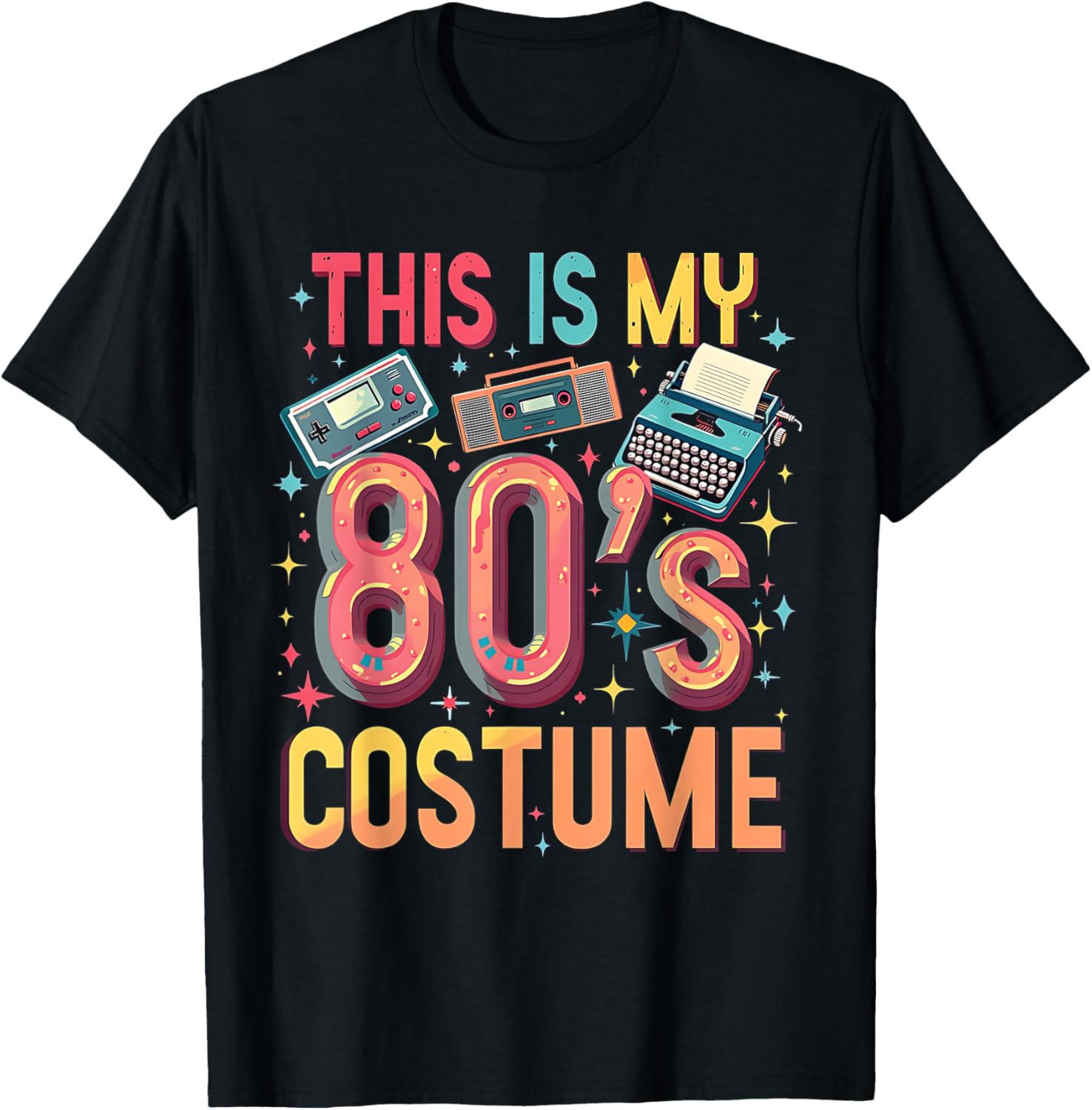Retro 80's Costume T-Shirt for Fun Throwback Vibes Perfect for Parties - 13