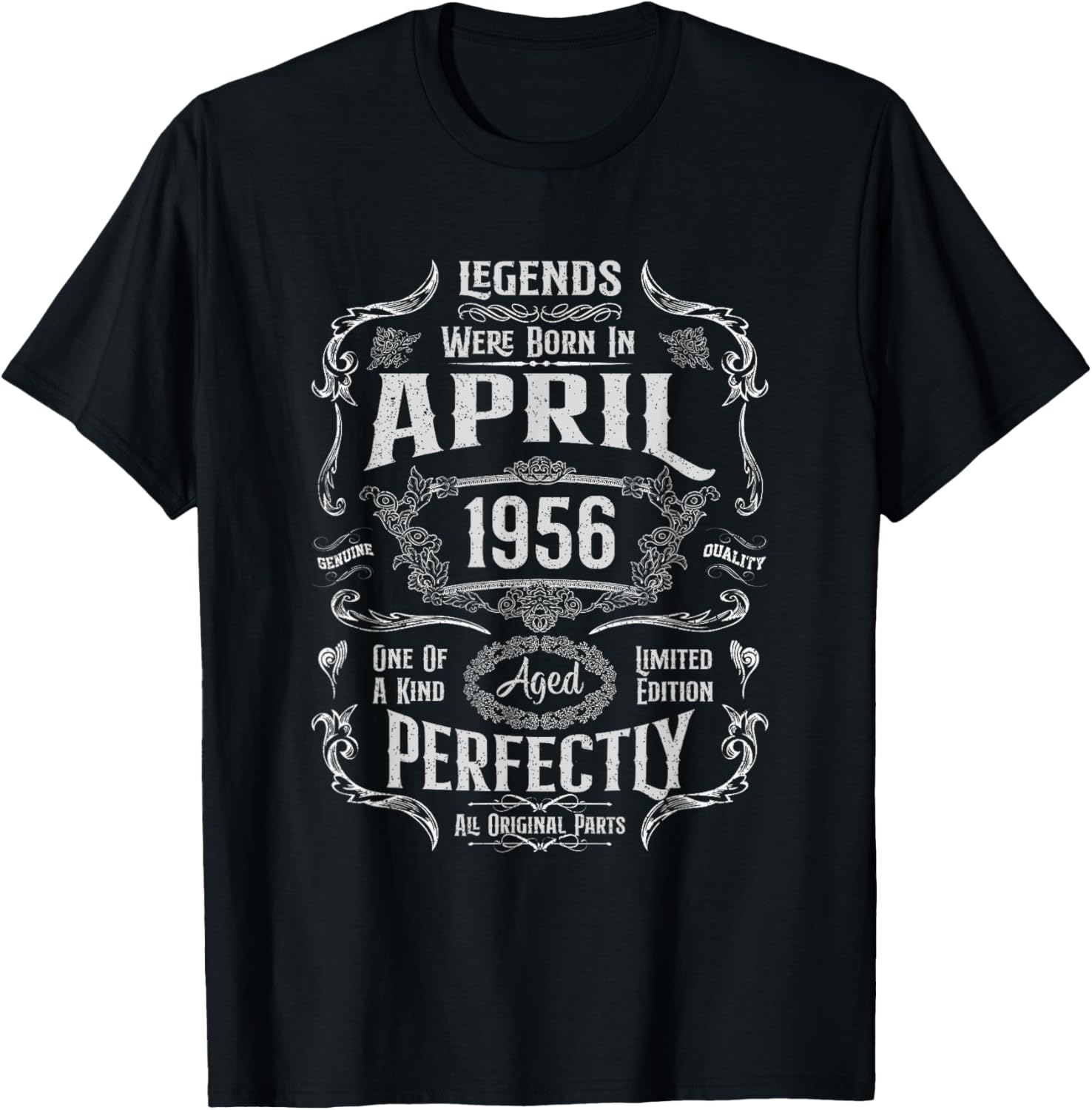 Vintage 69th Birthday Legends April 1956 T-Shirt for Memorable Celebrations - 29
