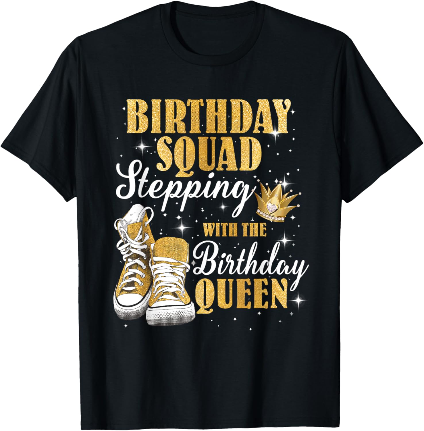 Birthday Queen T-Shirt with Diamond Crown for Celebrating in Style - 16