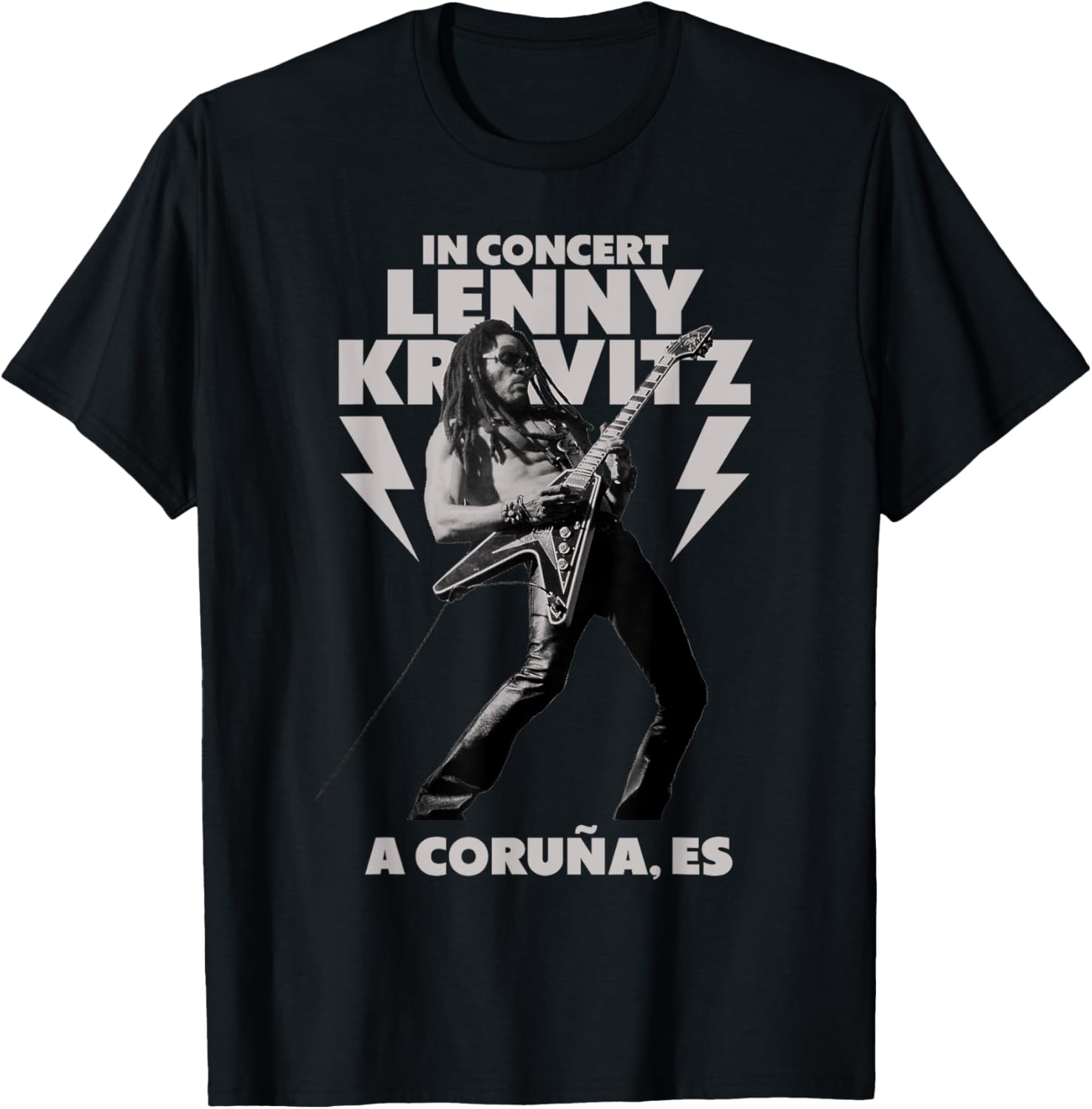 Lenny Kravitz 2025 Blue Electric Light Tour T-Shirt for Fans - 1
