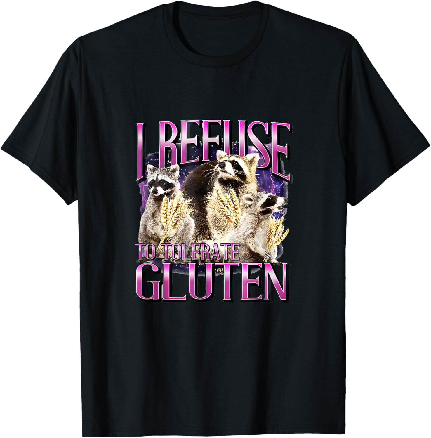 I Refuse To Tolerate Gluten T-Shirt Fun Gluten-Free Apparel - 5