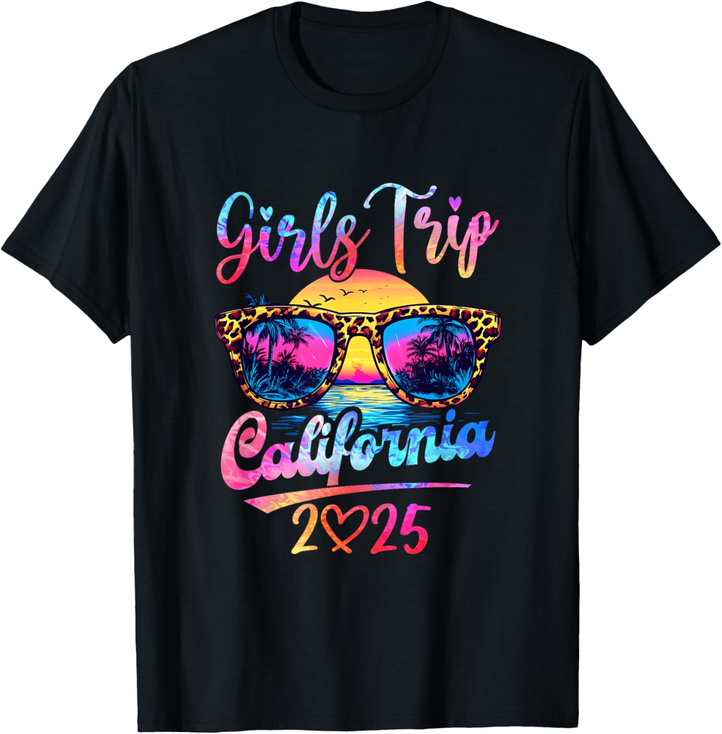 Girls Trip California 2025 Matching Summer Vacation T-Shirt for Women - 3