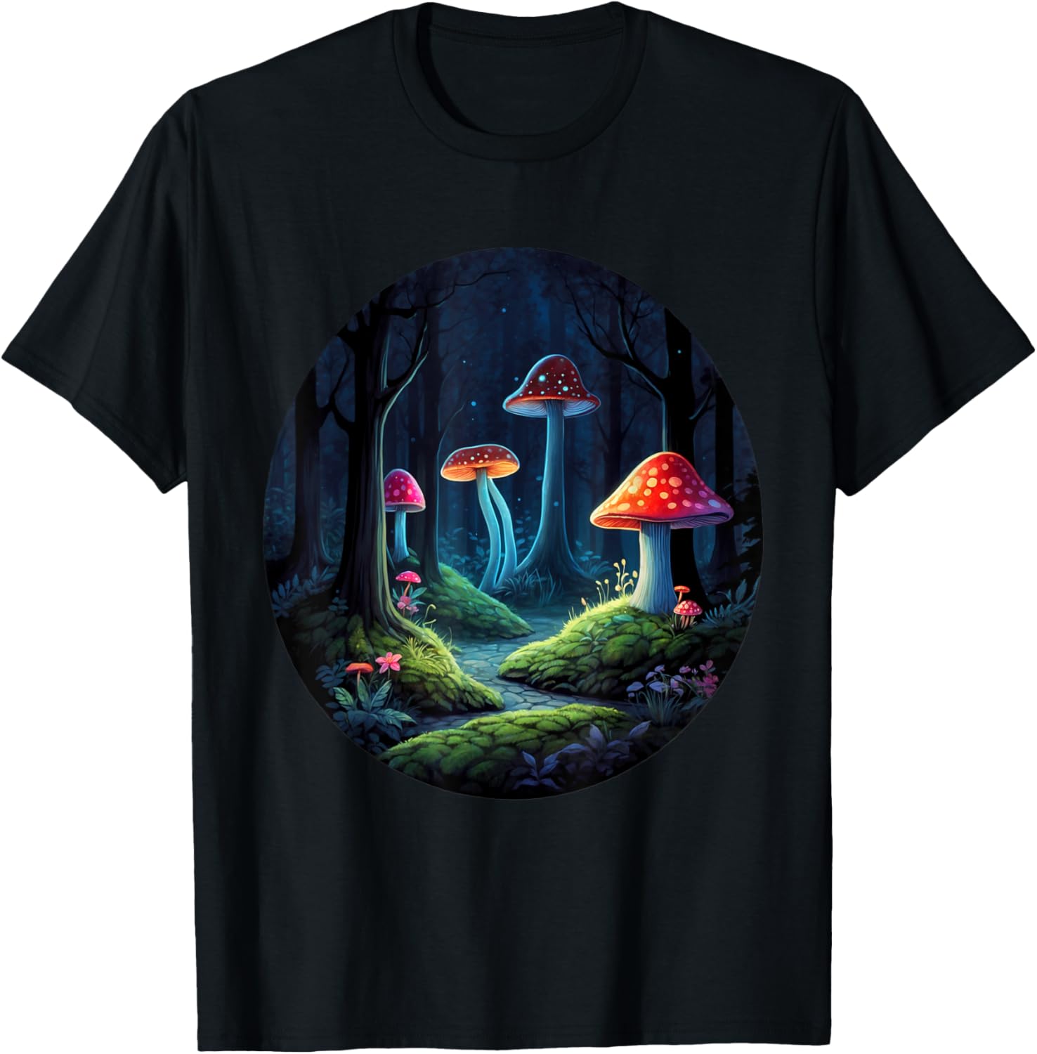 Magical Forest Mushrooms Kids T-Shirt | Whimsical Enchanting Design - 5
