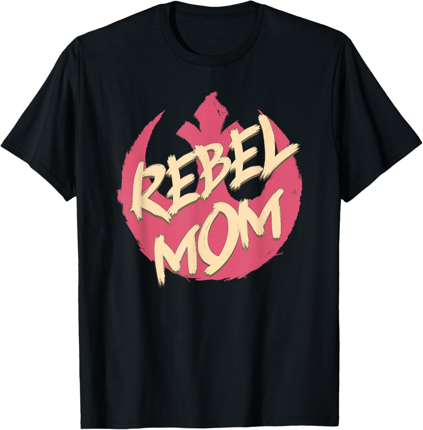 Star Wars Mother's Day Rebel Mom Distressed Logo T-Shirt for Her - 8