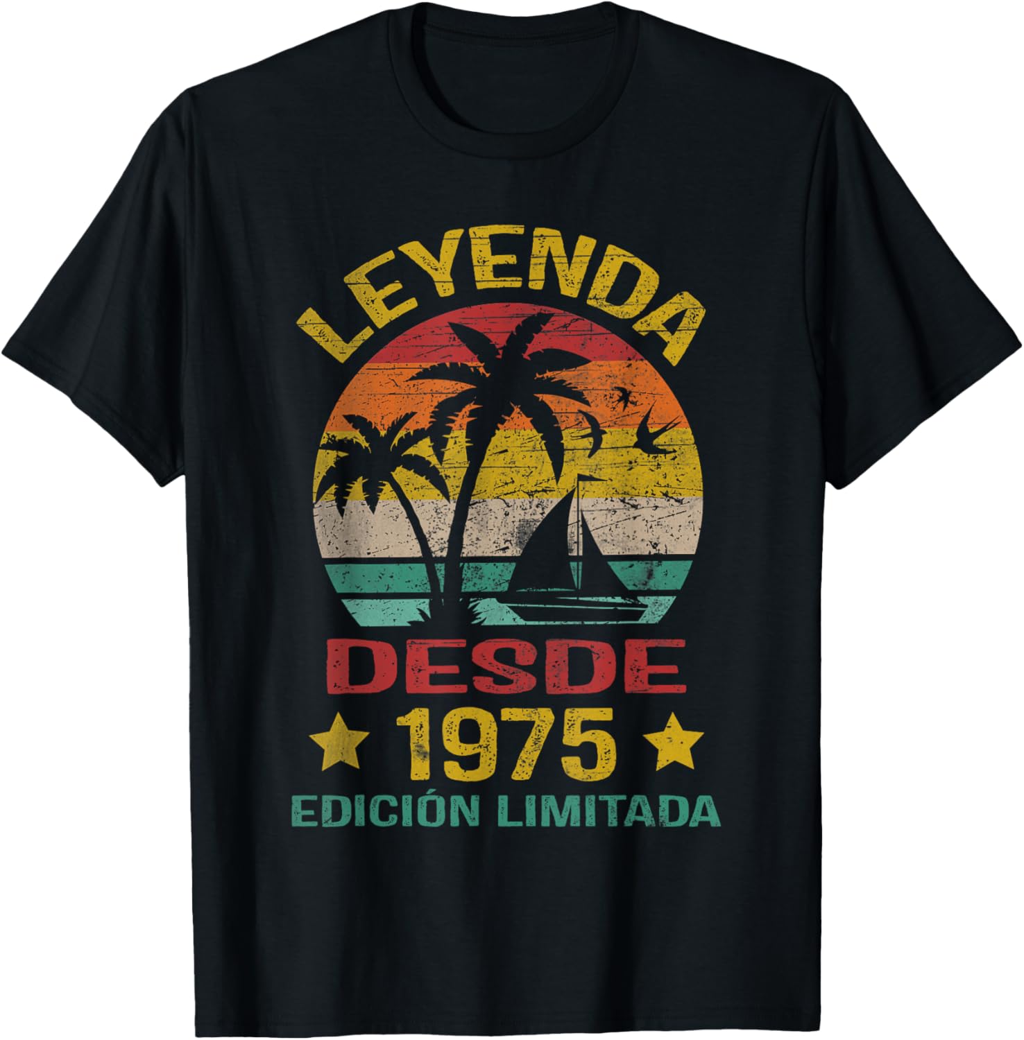 Legend Since 1975 Spanish 50th Birthday T-Shirt for a Fun Celebration - 1