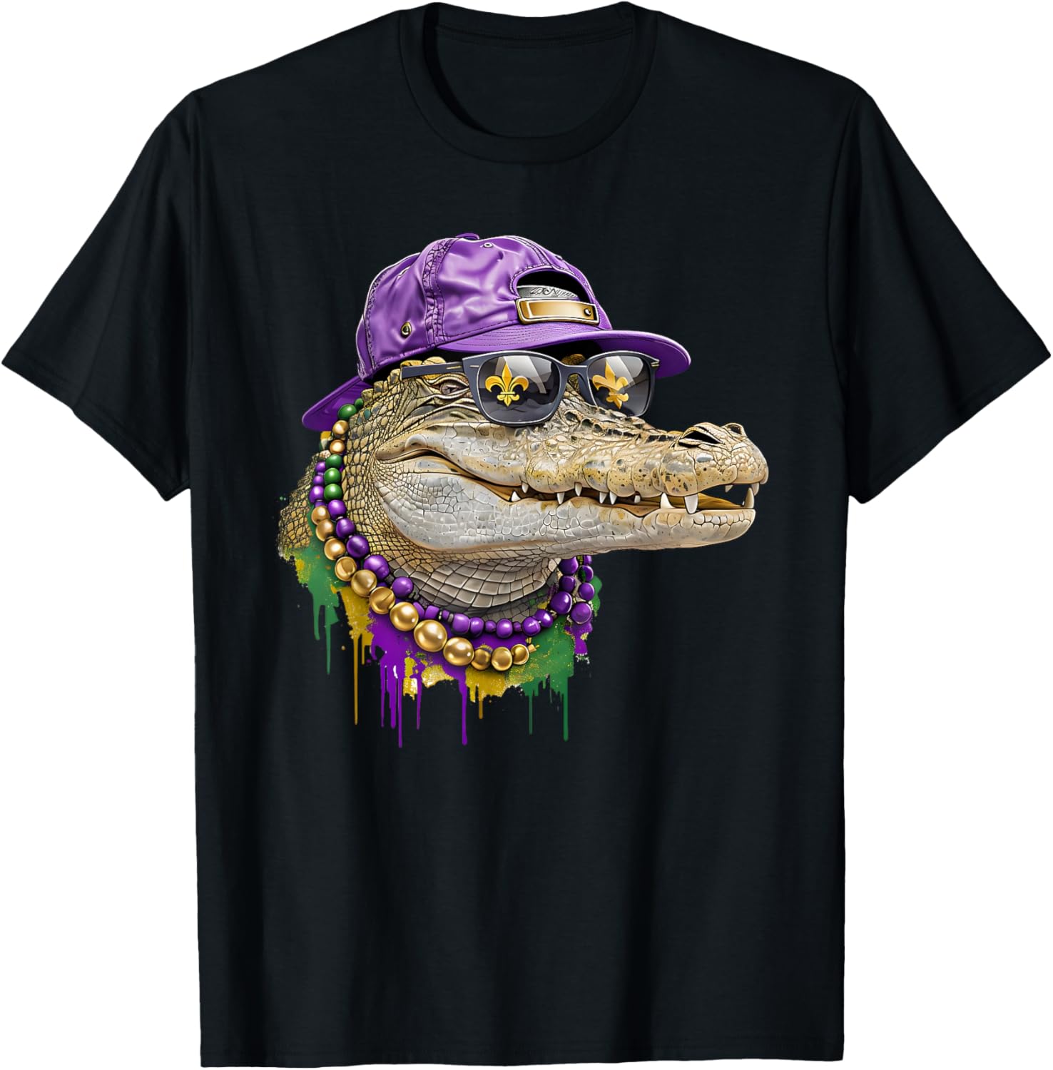 Mardigator Alligator Costume T-Shirt for Mardi Gras Fun for Everyone - 10