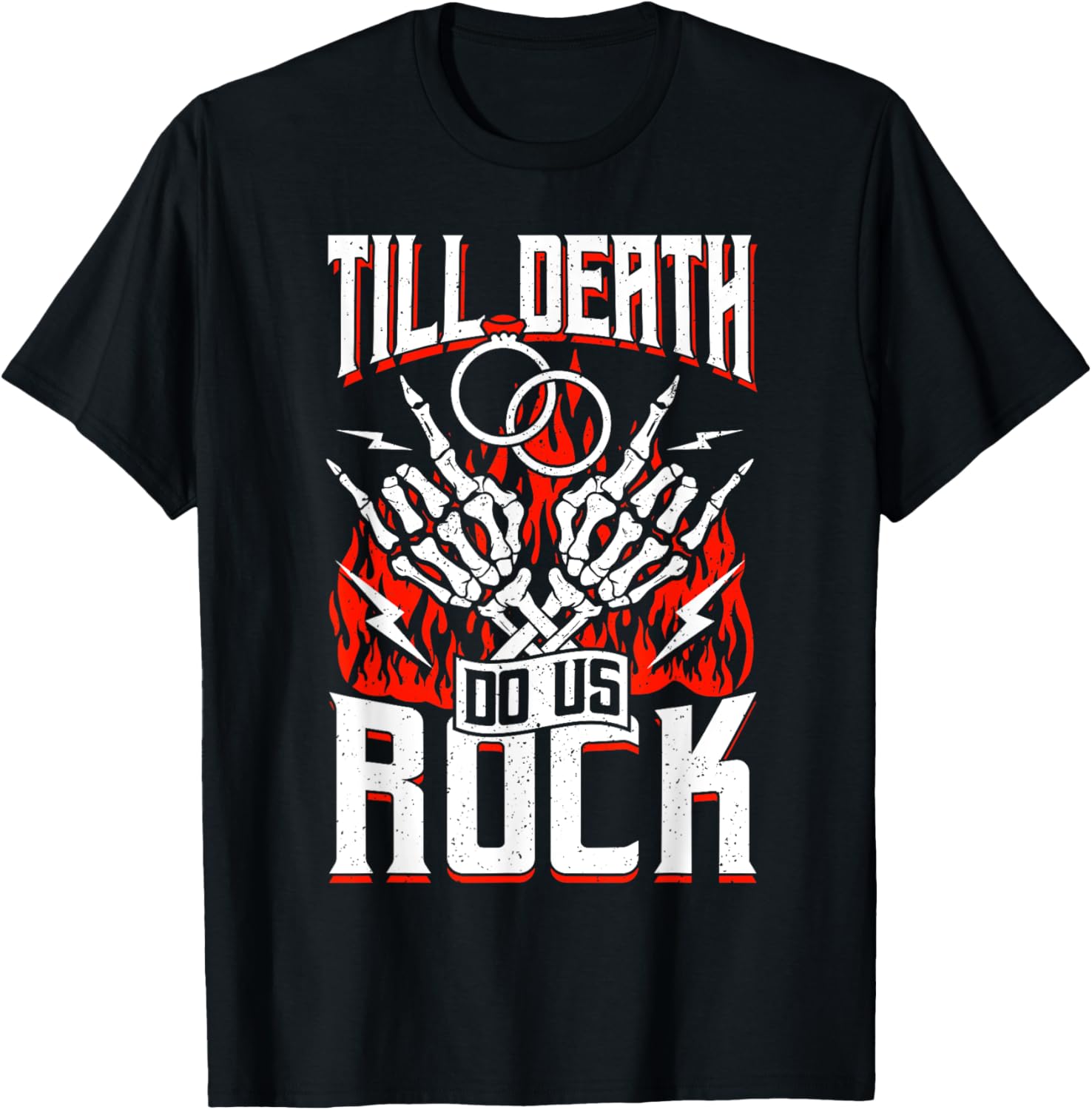 Rock N Roll Bride Guitar Wedding Theme T-Shirt for Fun Weddings - 3