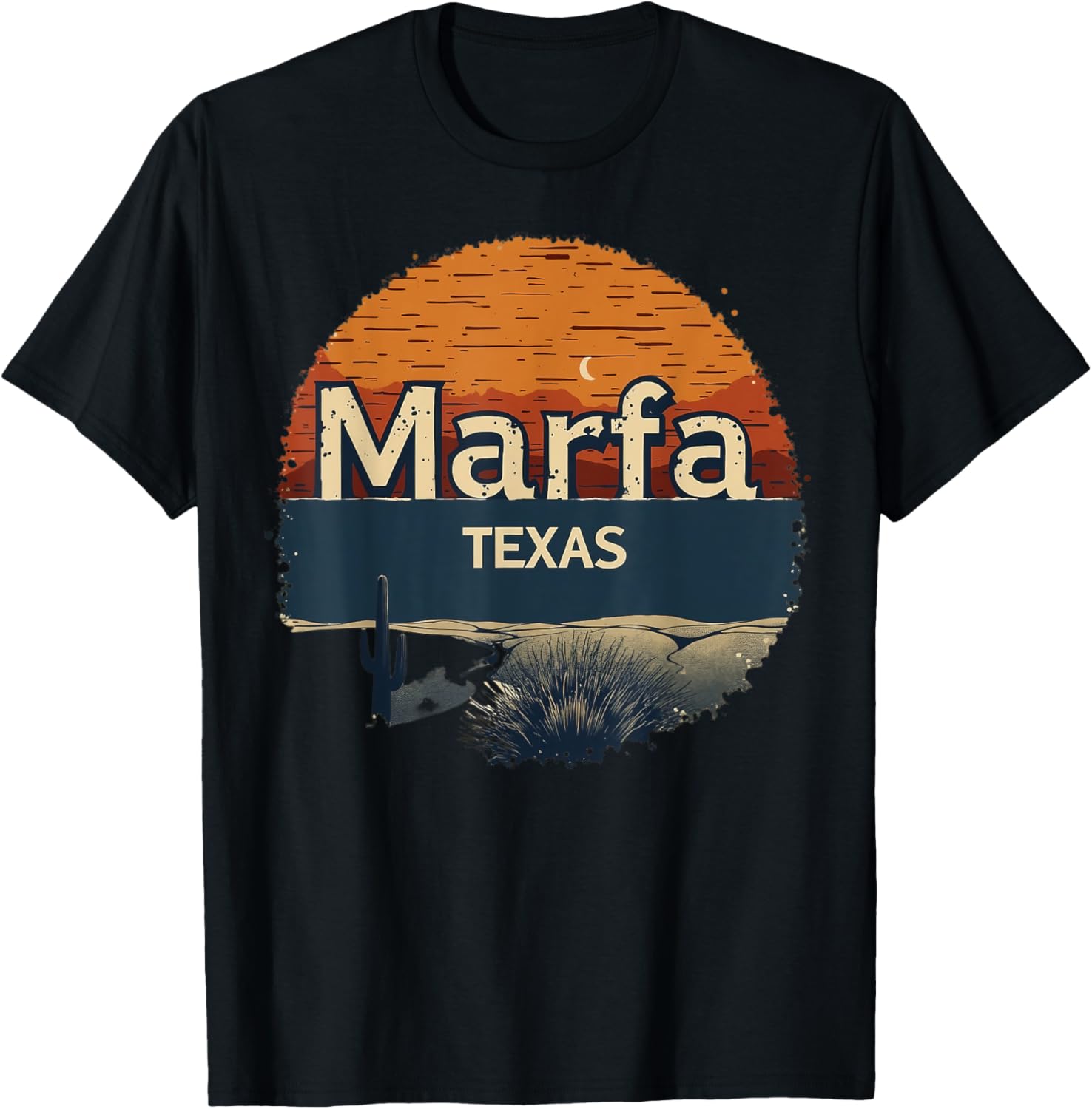 Marfa Texas Desert Sunset Graphic Tee - Stylish Casual Wear for All - 11