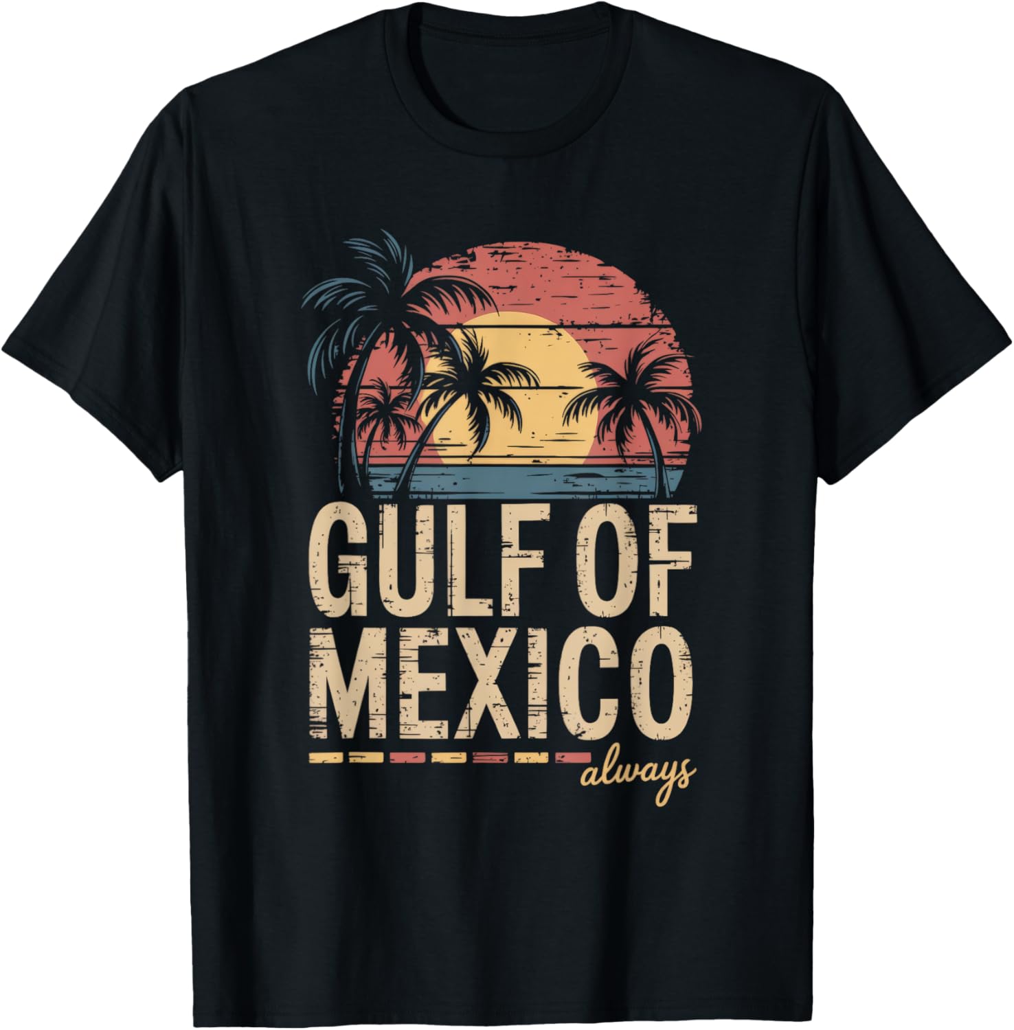 Retro Gulf of Mexico T-Shirt Vintage Style for Beach Lovers and Travelers - 5