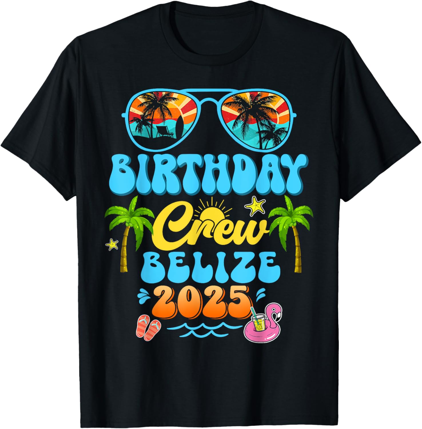 Belize Birthday Crew Summer Vacation Cruise T-Shirt for Fun Group Trips - 18