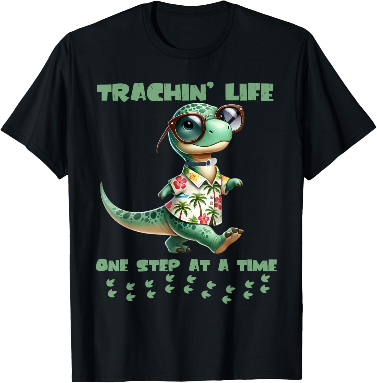 Trachin Life One Step at a Time Tracheostomy Awareness T-Shirt - 14