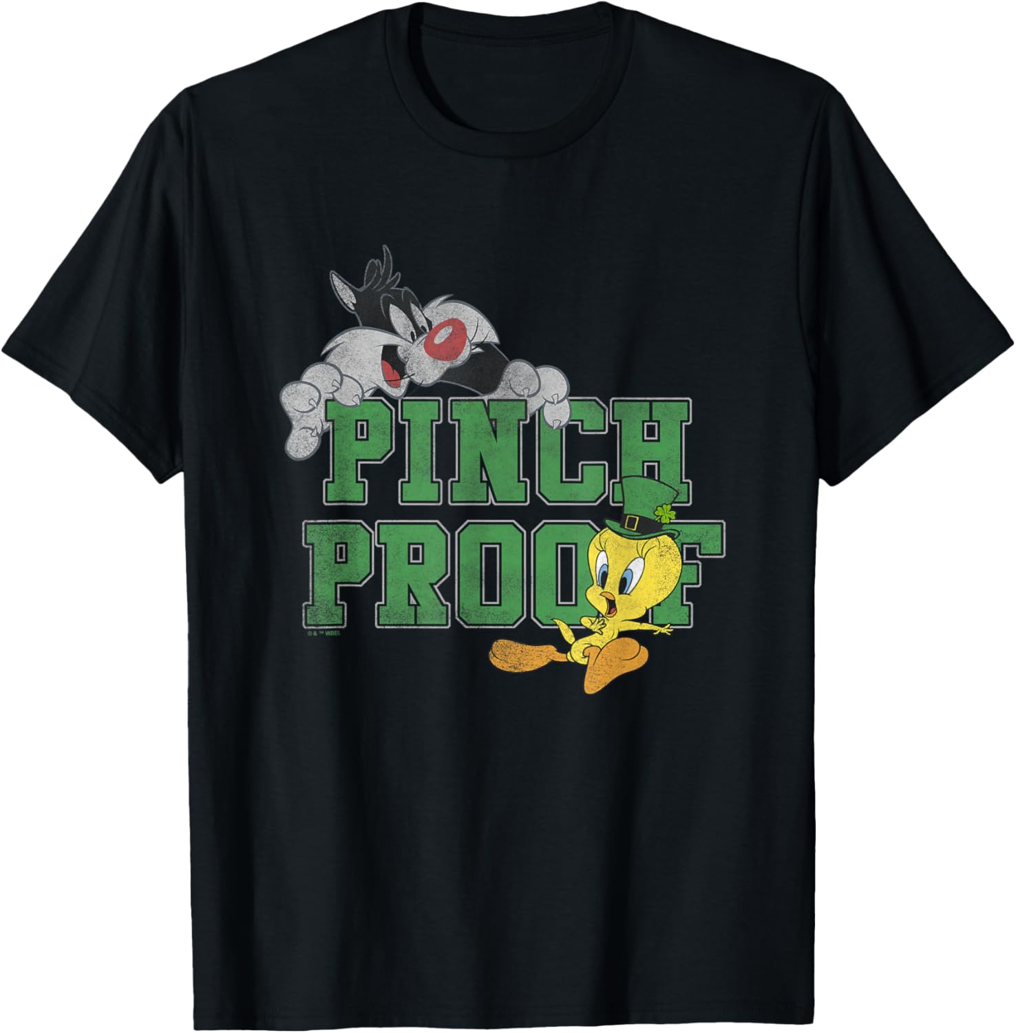 Looney Tunes St. Patrick's Day Cat and Mouse Pinch Proof T-Shirt - 3