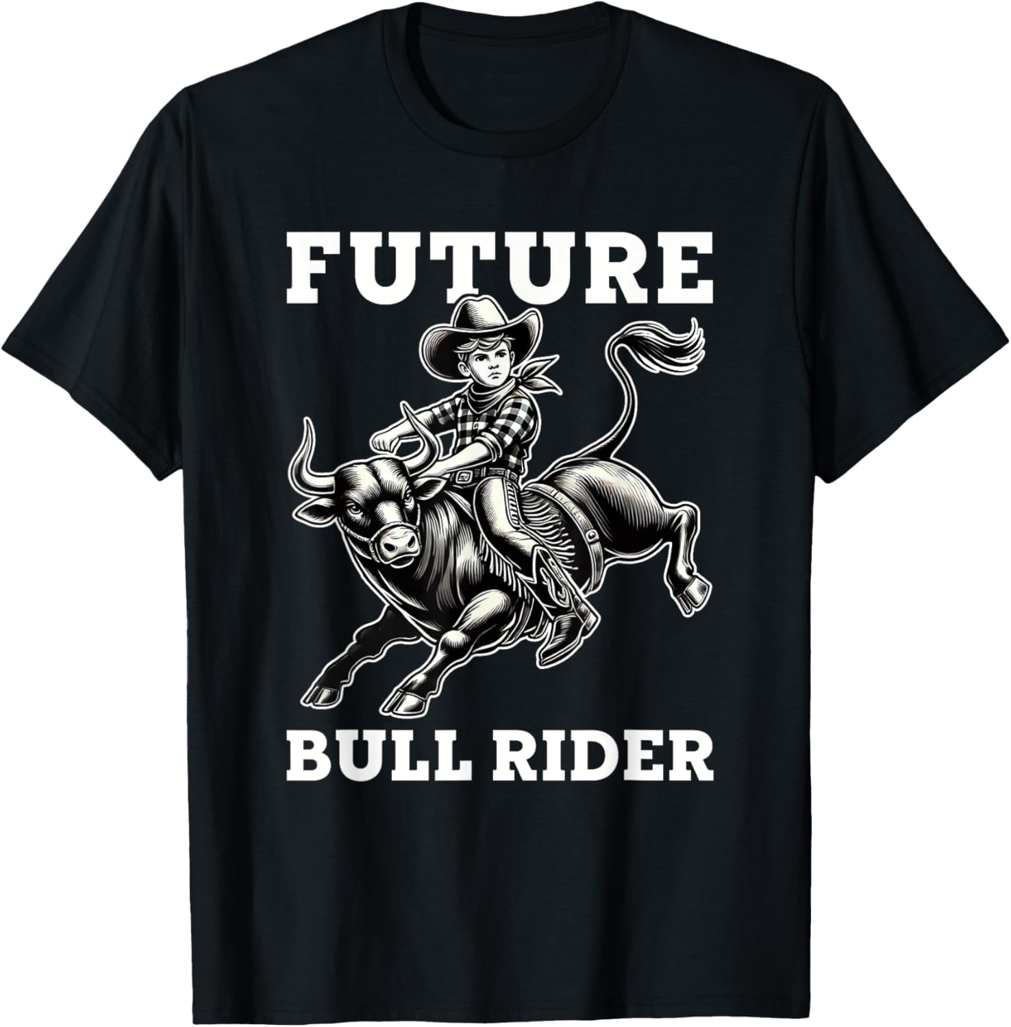 Future Bull Rider Boys Rodeo T-Shirt for Kids, Fun and Stylish Apparel - 5