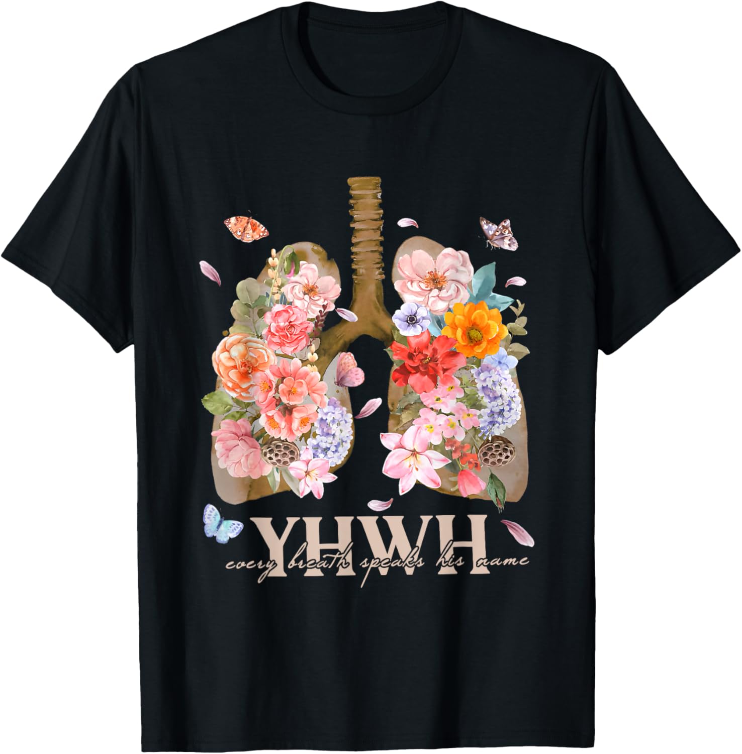YHWH Every Breath Speaks His Name Christian T-Shirt for Believers - 8