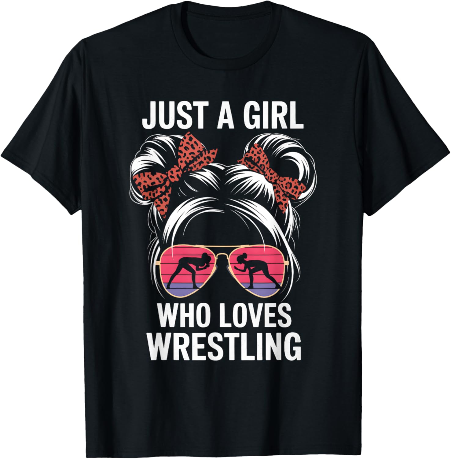 Just a Girl Who Loves Wrestling T-Shirt for Girls - Perfect Gift for Fans - 7