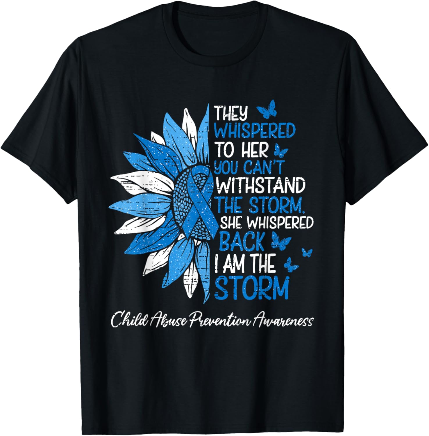 Motivational Positivity Child Abuse Awareness T-Shirt for Kids - 2