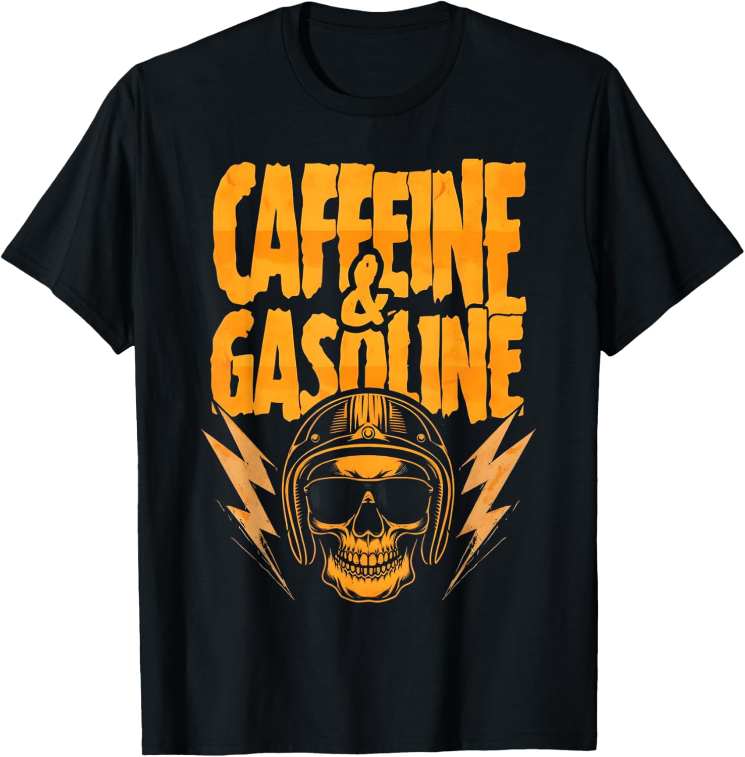 Funny Powered by Caffeine and Gasoline T-Shirt for Coffee Lovers - 5