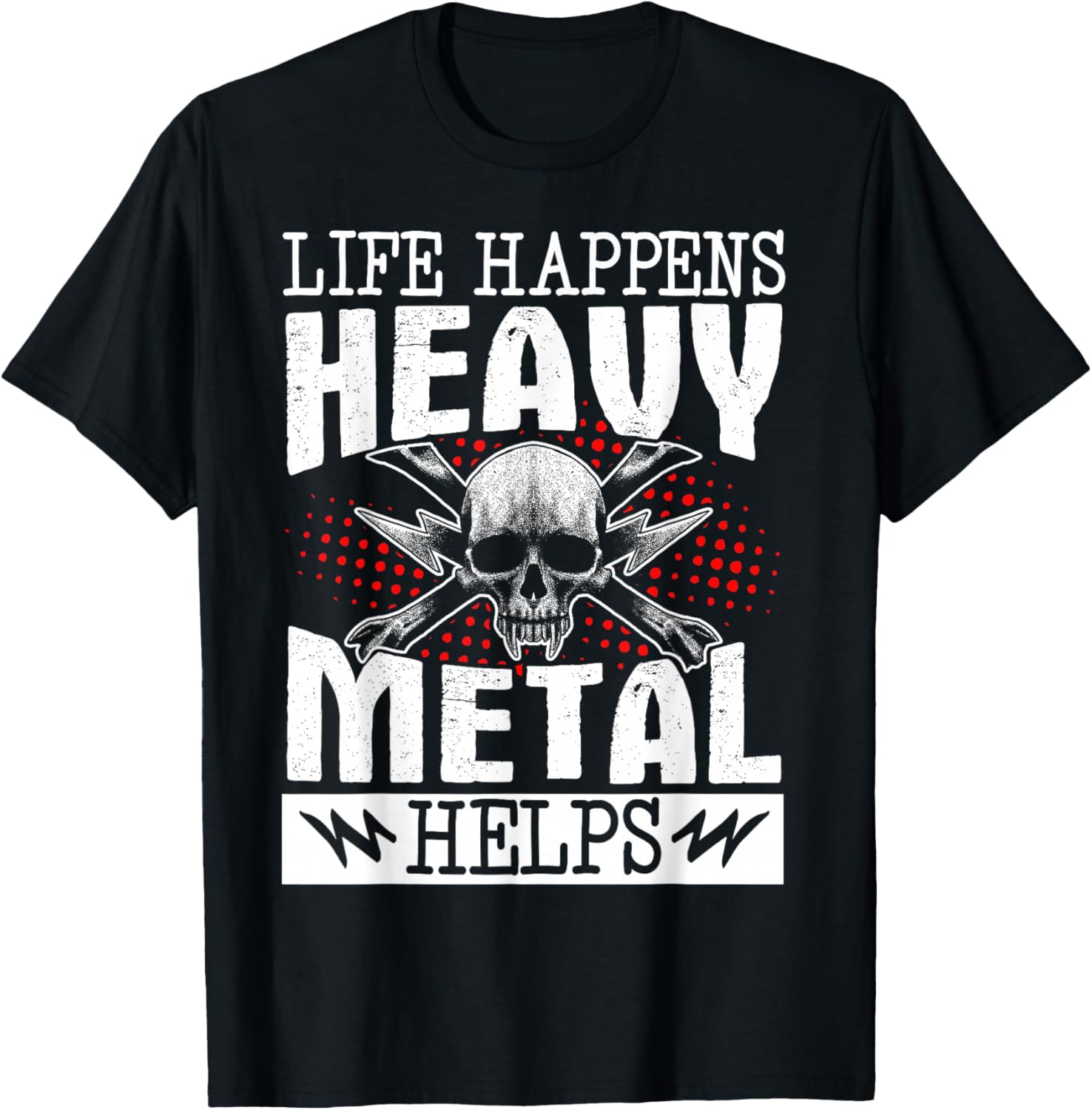 Heavy Metal Helps T-Shirt for Music Lovers - Fun Casual Wear - 16