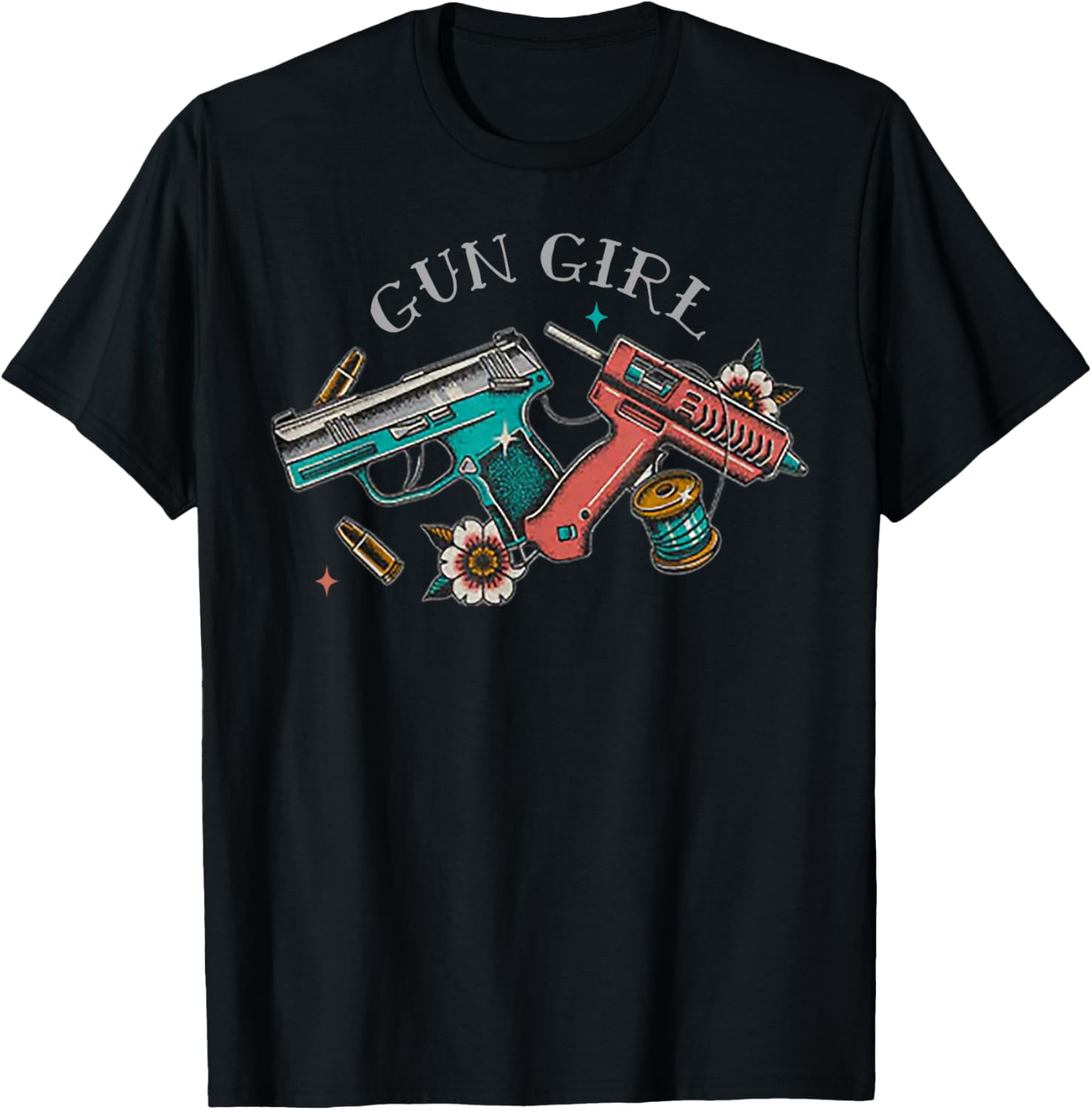 Gun Girl T-Shirt for Women - Stylish Clothing with Bold Graphic Design - 2