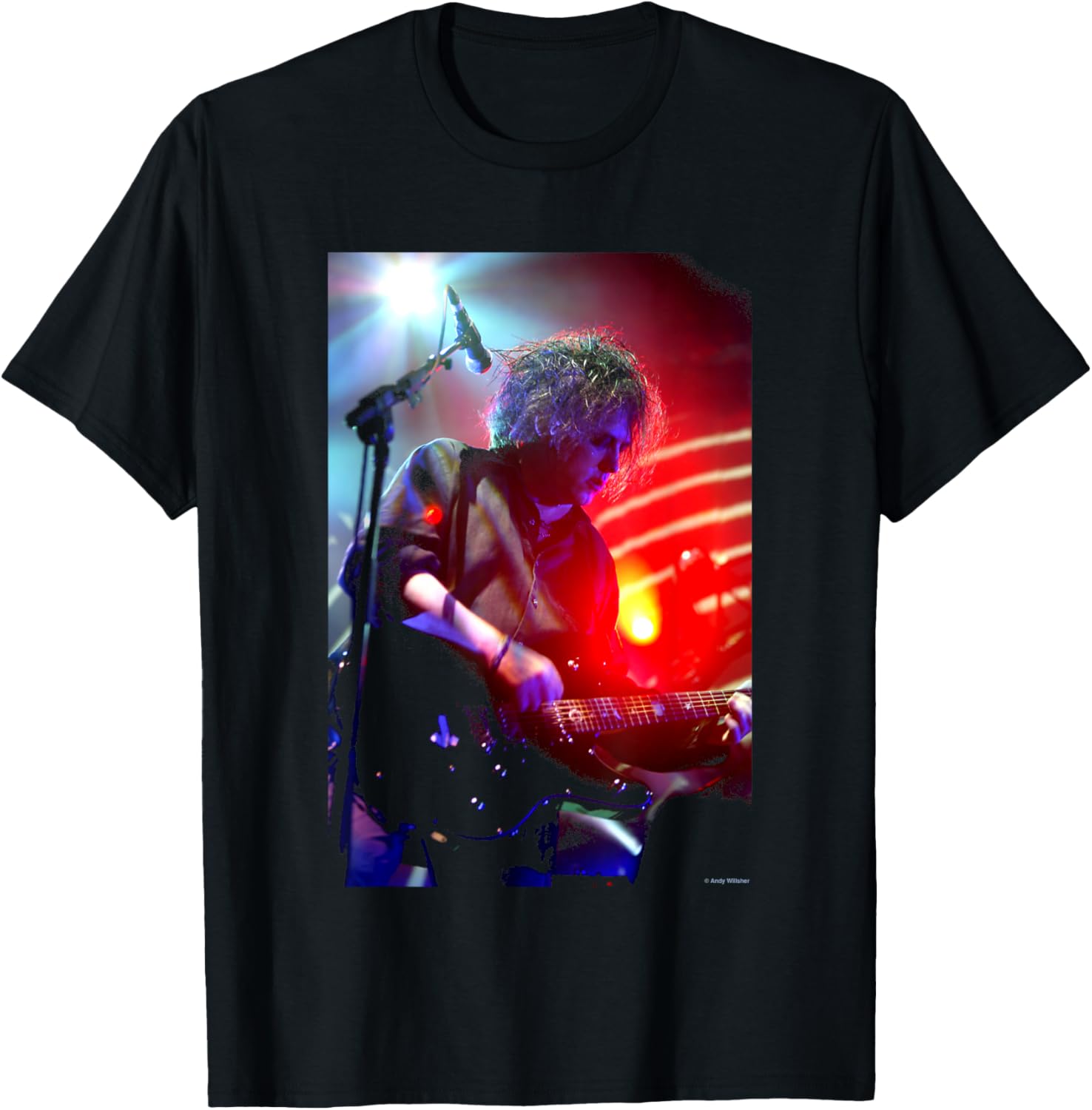 Robert Smith The Cure T-Shirt by Andy Willsher Cool Music Apparel - 1