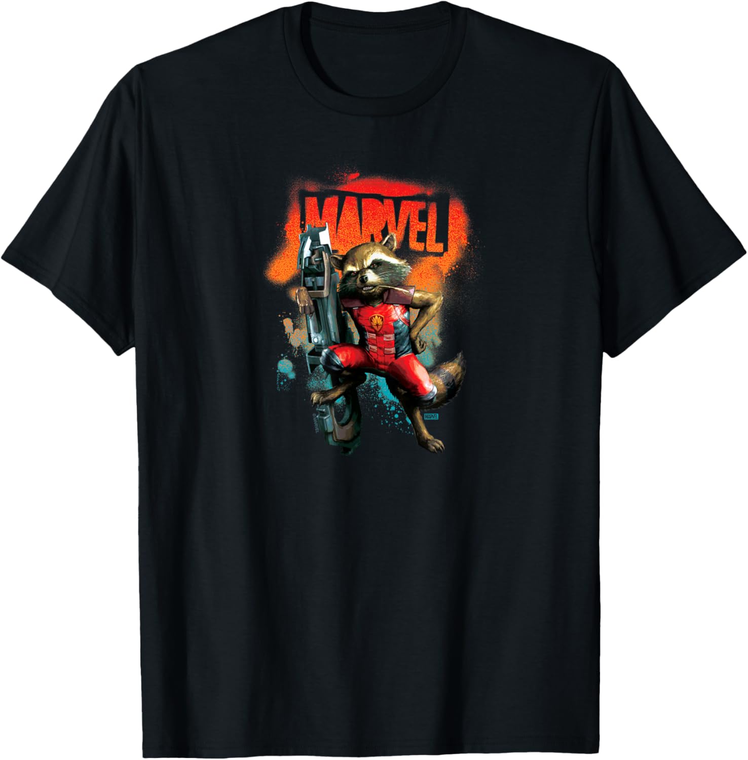 Rocket Raccoon Airbrush T-Shirt from Guardians Of The Galaxy - Cool & Stylish! - 3