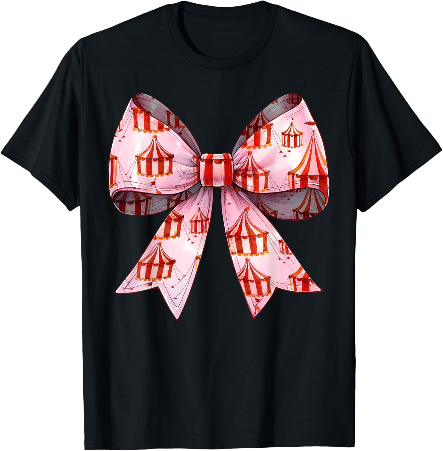Coquette Bow Pink Ribbon Mom T-Shirt for Mother's Day Celebration - 1