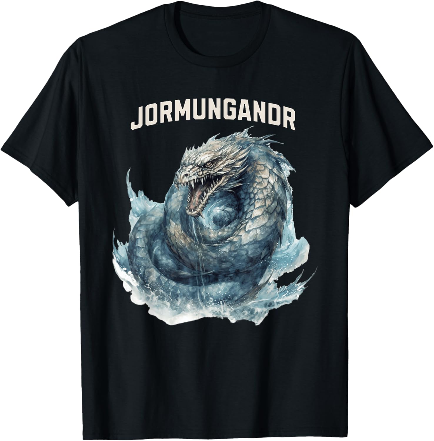 Jormungandr Apocalyptic Creature T-Shirt – Viking Mythology Apparel - 1