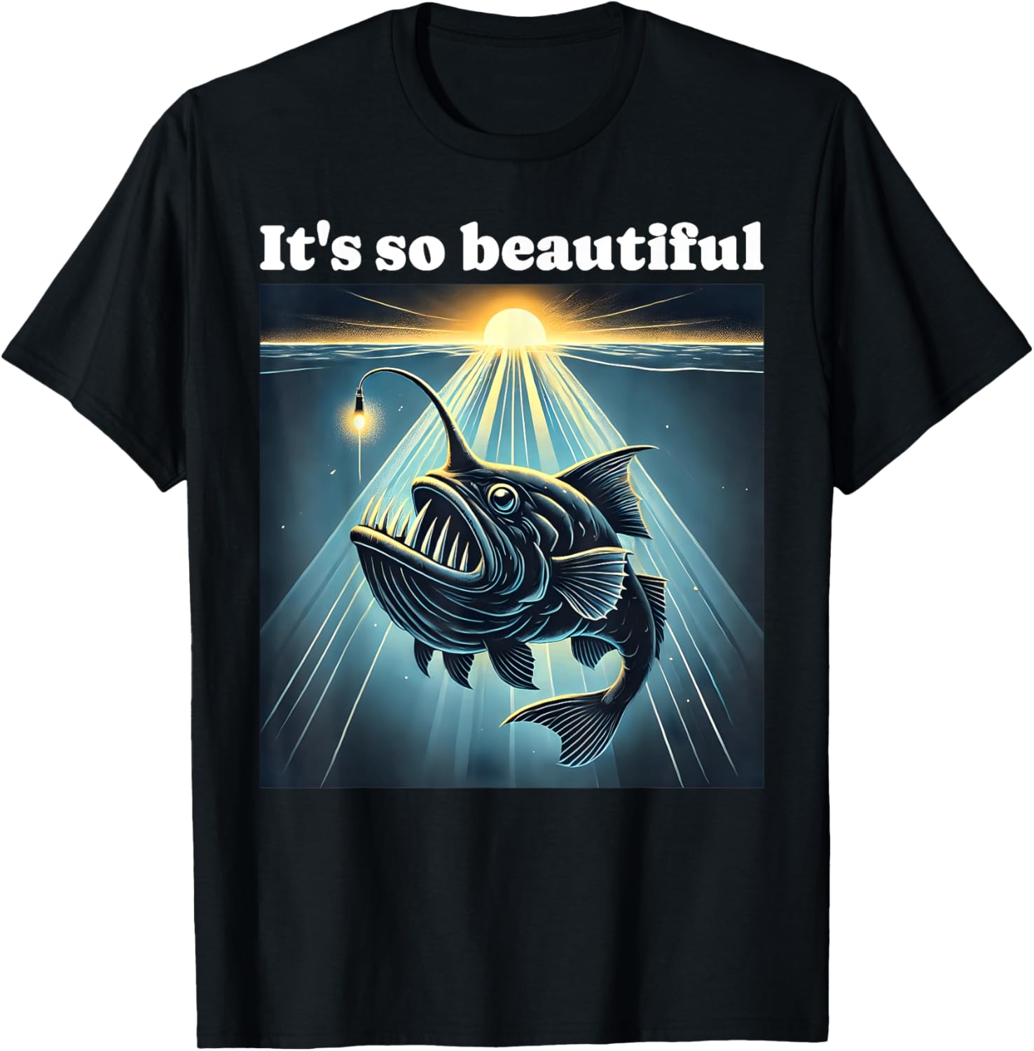 Anglerfish Found The Light T-Shirt for Ocean Lovers and Fishing Fans - 7