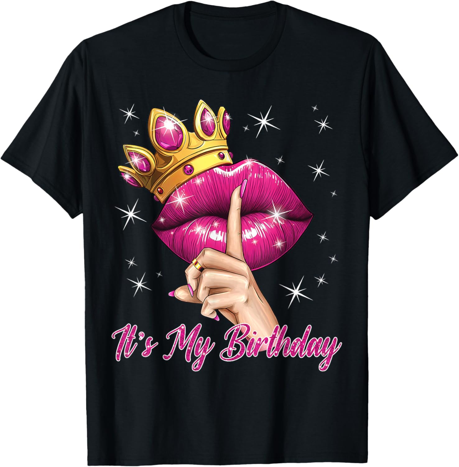 Queen Princess Birthday T-Shirt for Women Cute B-Day Party Gift - 12