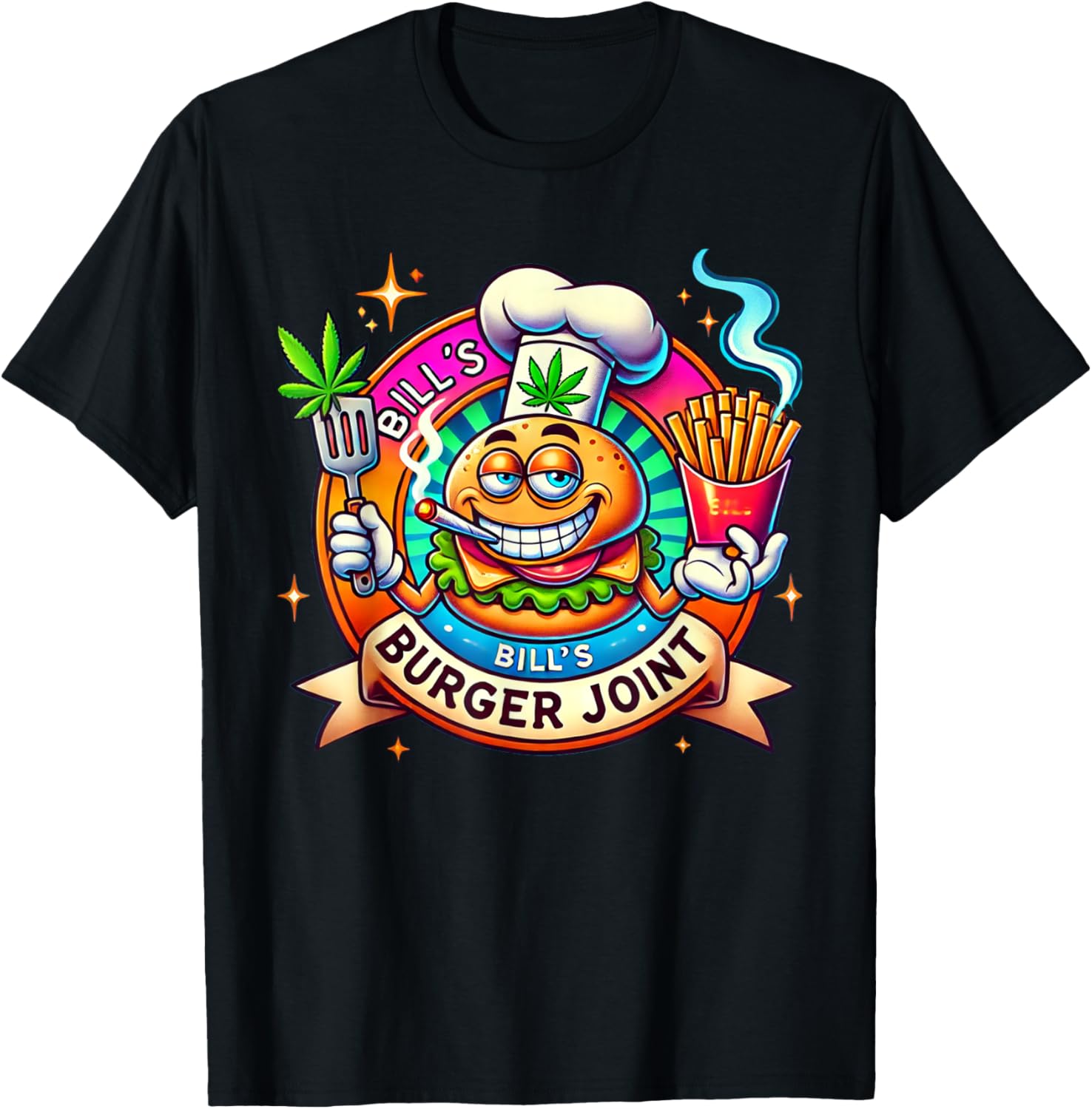 Bill's Burger Joint Cheeseburger T-Shirt for Food Lovers and Fun Wear - 3
