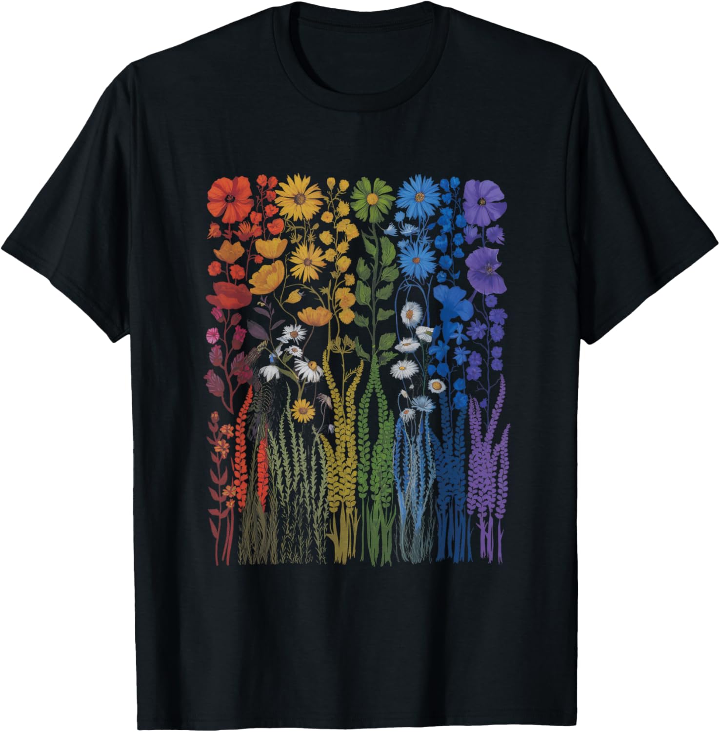 Wildflowers Field Flowers LGBTQ Equality Love T-Shirt for All Occasions - 2