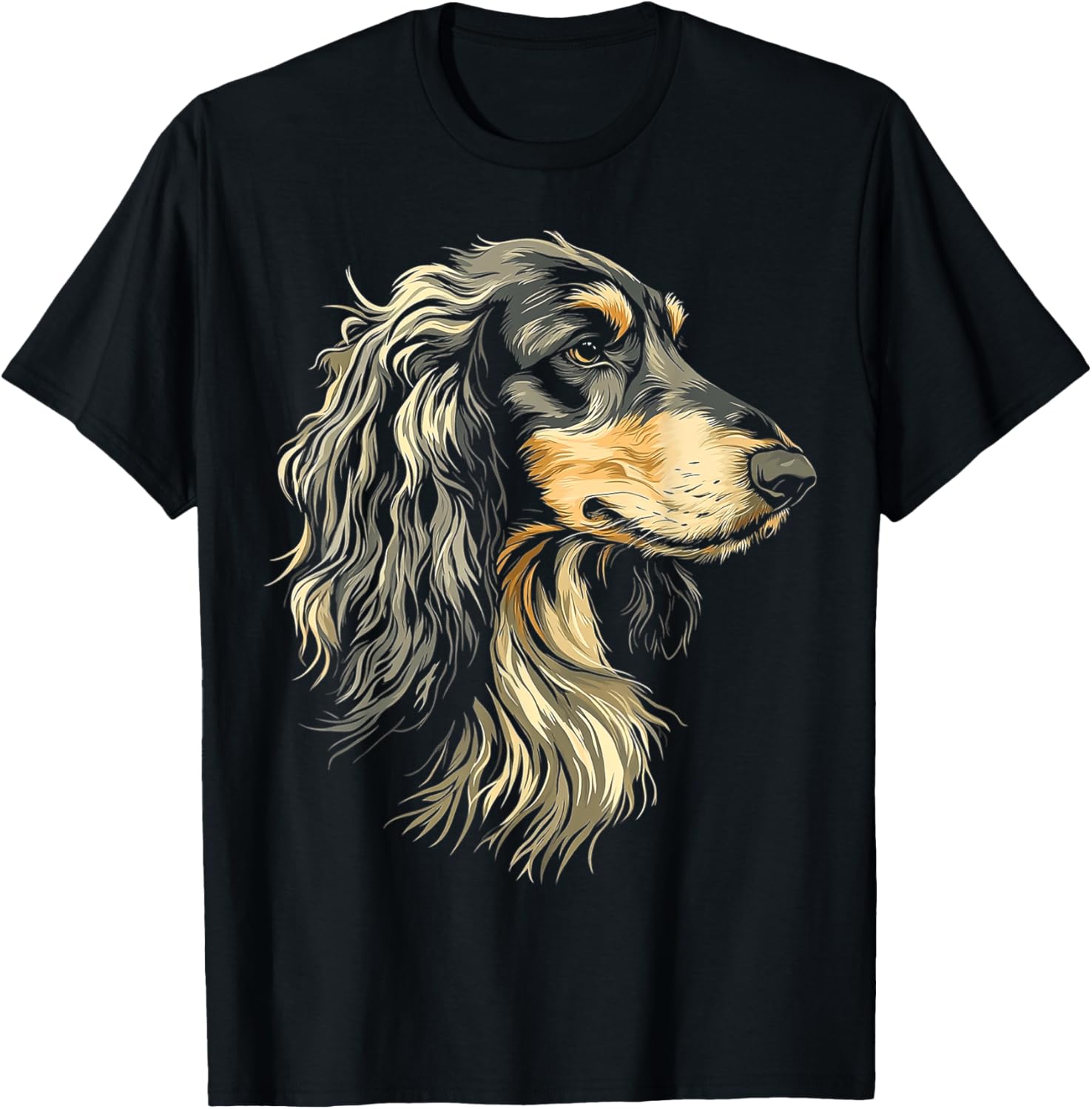 Afghan Hound T-Shirt for All Ages | Stylish Pet Illustration Apparel - 1