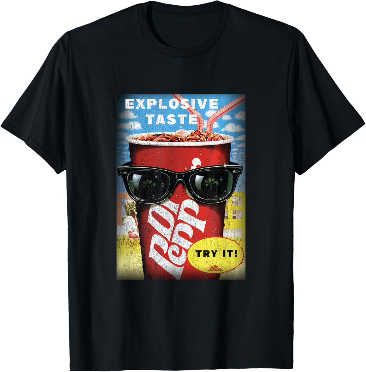 Dr. Pepper Vintage Panel T-Shirt for Explosive Taste Lovers - 6
