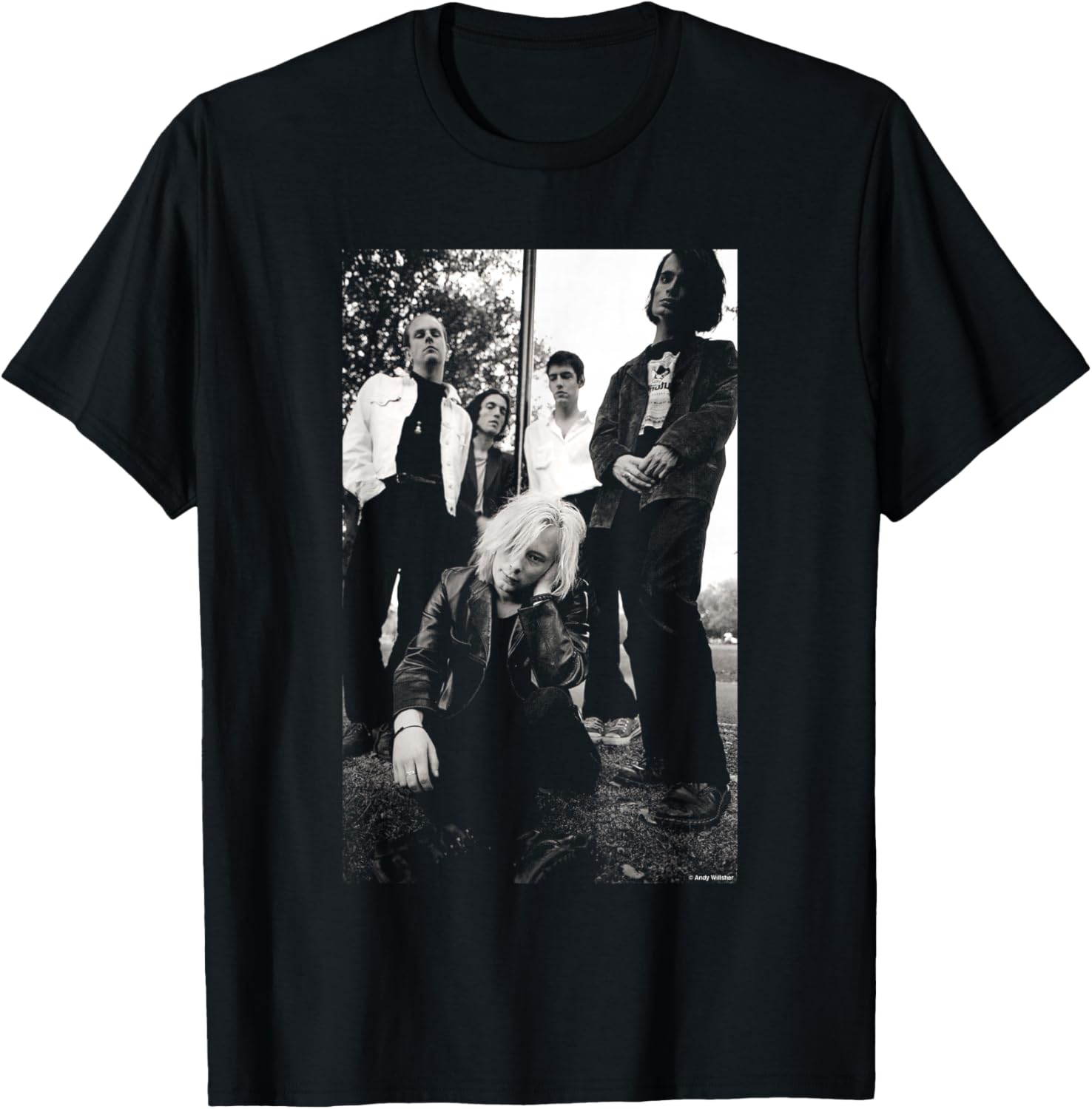 Radiohead Band Photoshoot T-Shirt by Andy Willsher - Stylish Merch Item - 1