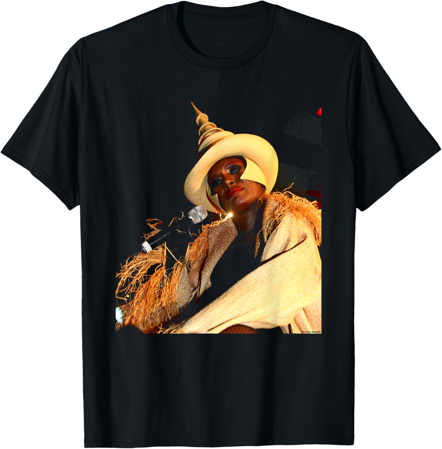 Grace Jones Live T-Shirt by Andy Willsher - Unique Concert Apparel - 1