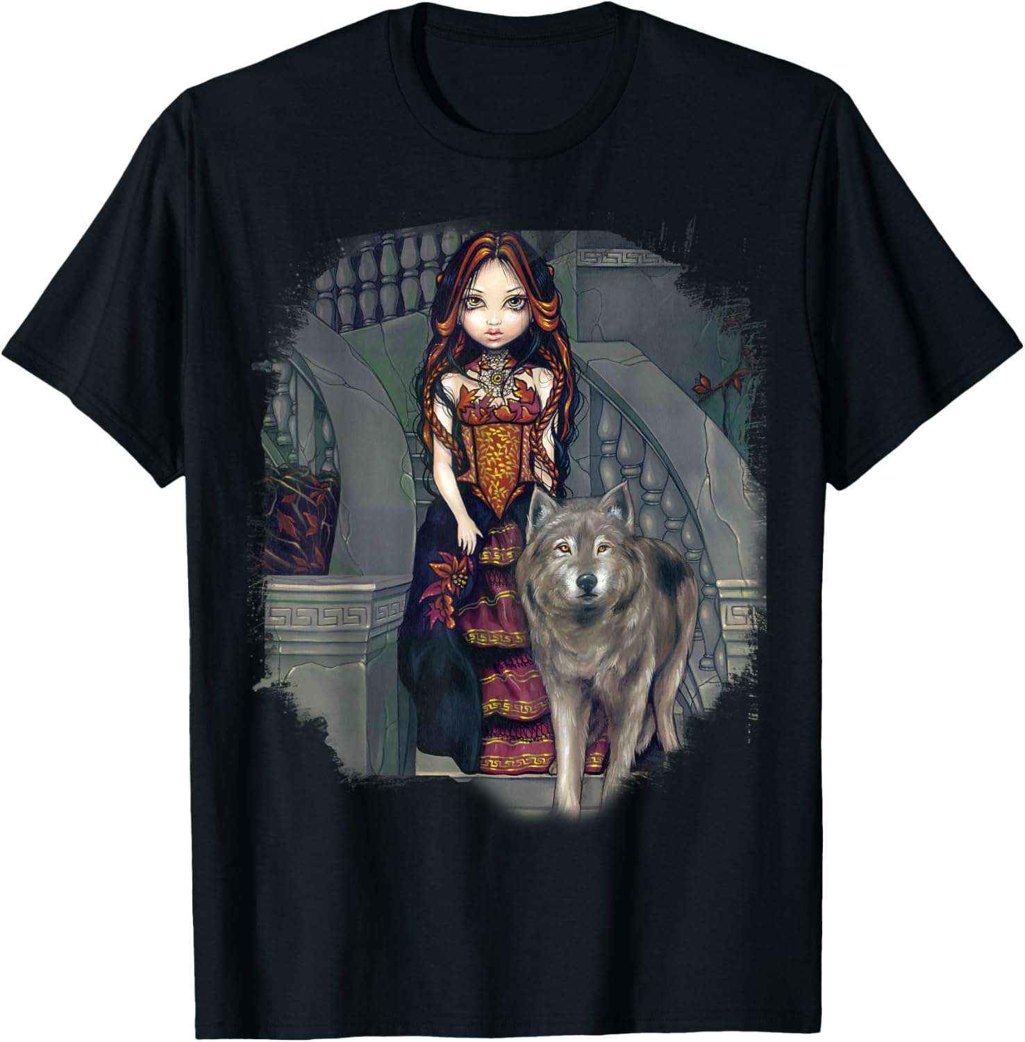 Wolf Countess Jasmine Becket-Griffith Art T-Shirt for Unique Style - 2