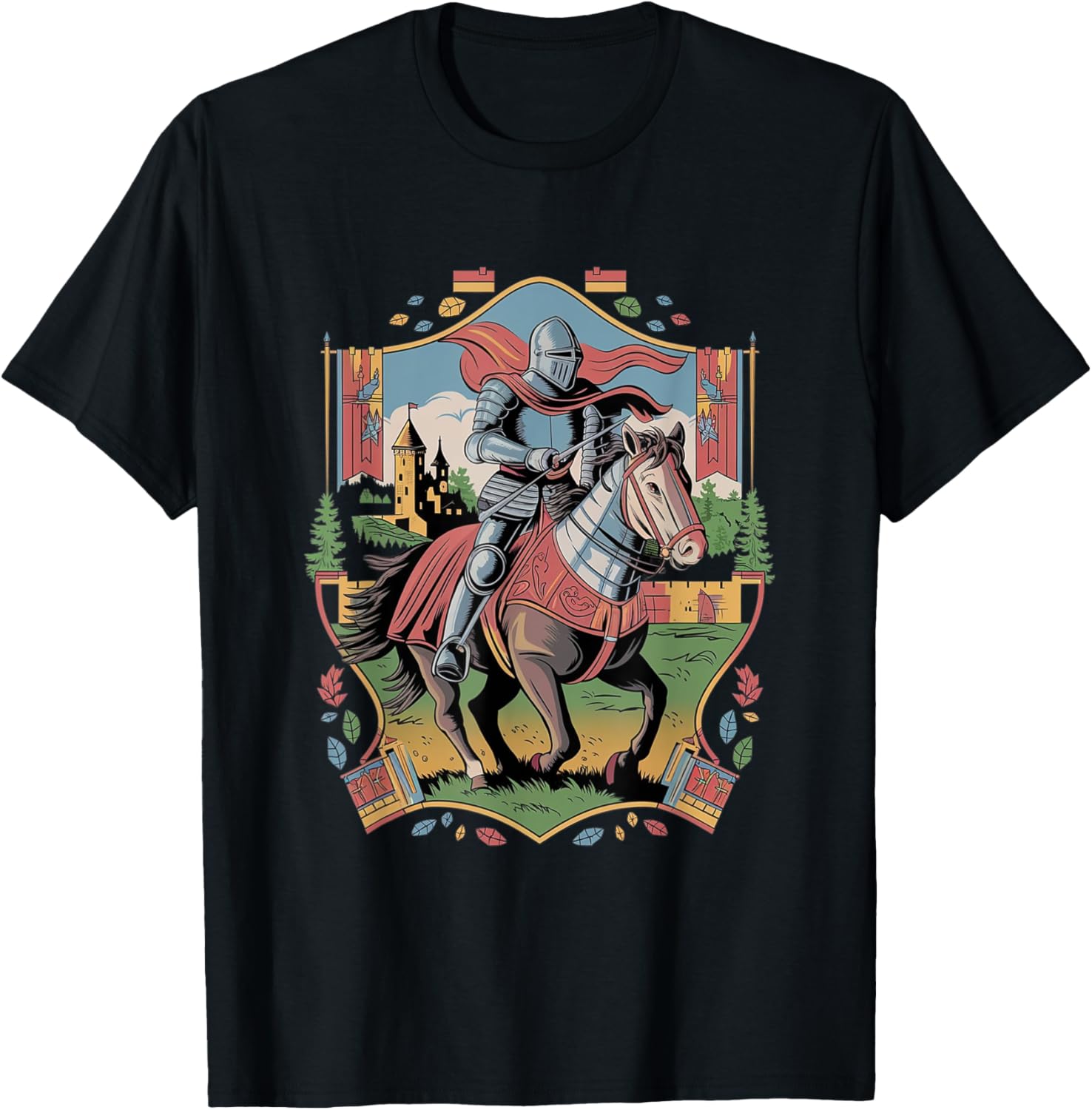 Medieval Jousting Knight T-Shirt for Renaissance Festival Fans - 16