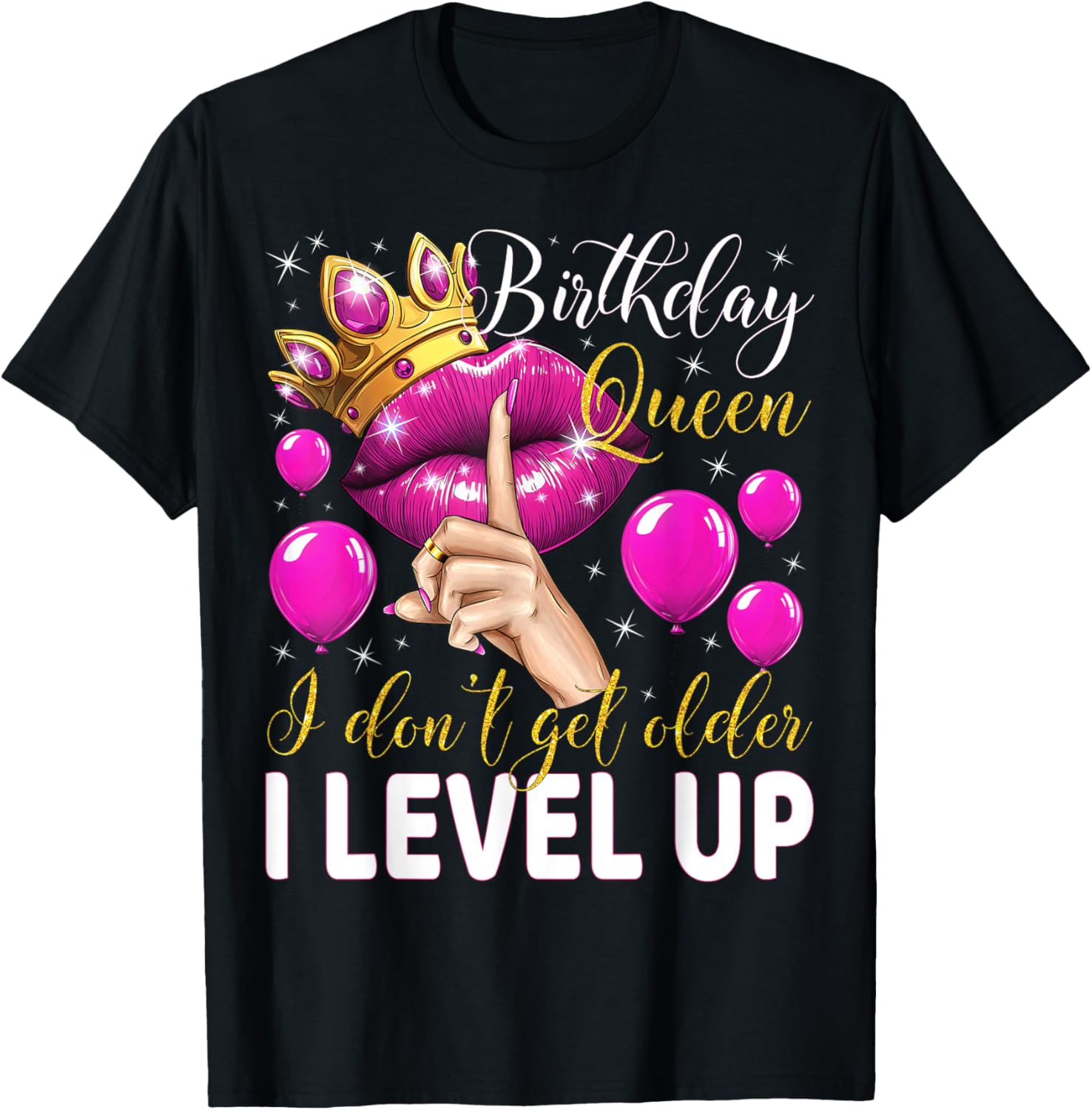 Birthday Queen Level Up T-Shirt for Fun Birthday Celebrations - 16